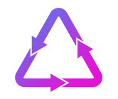 Abstract gradient background with shades of blue, purple, and pink