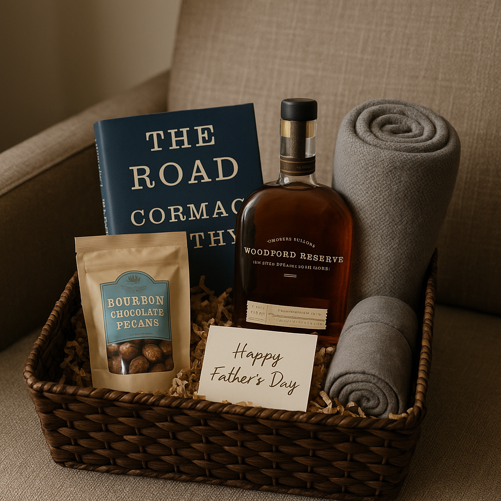 Bookmarks & Bourbon | Gift Basket for the Strong Silent Type