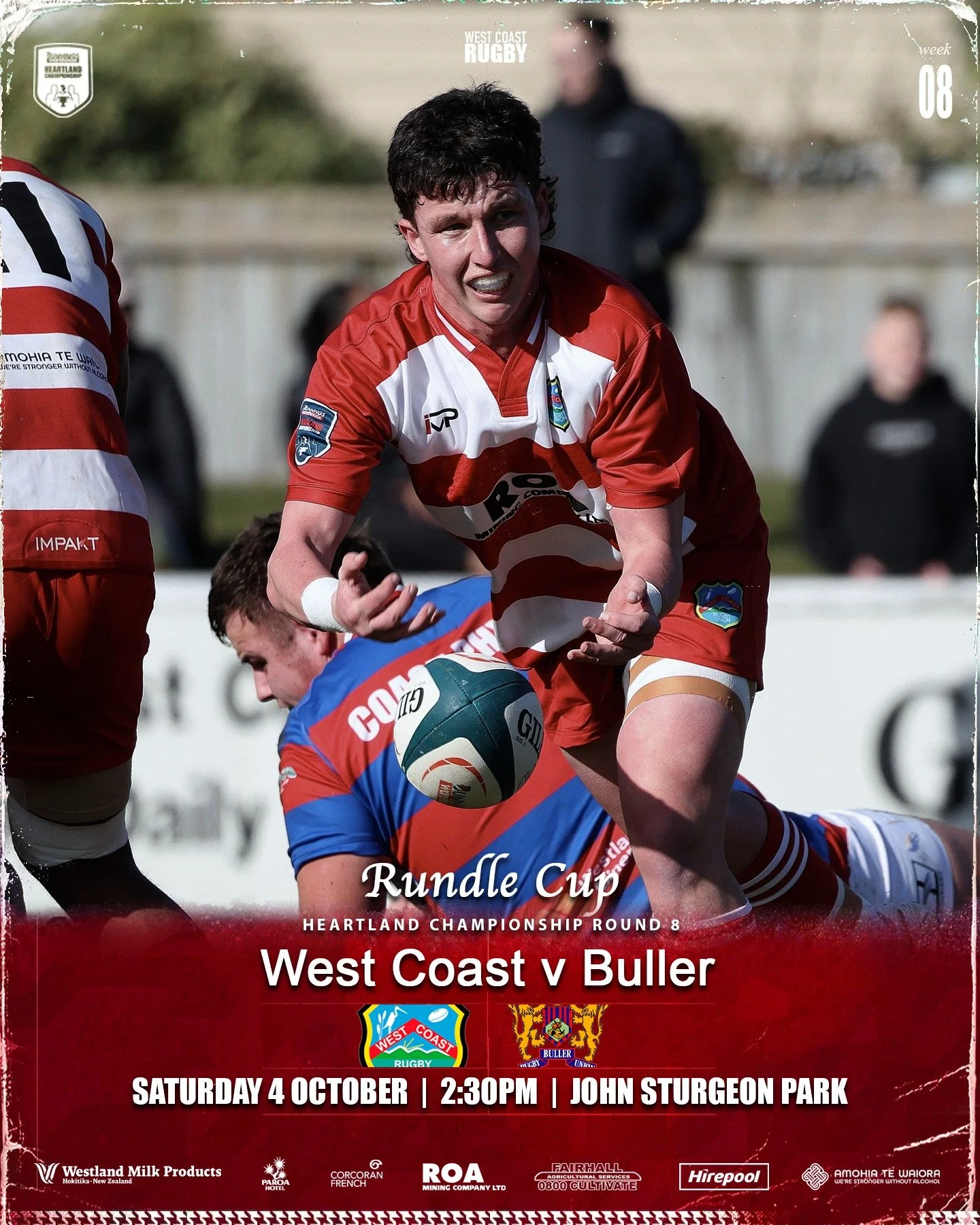 We're back home this weekend, for the last game of the season against our neighbours, and old foe, Buller. The Rundle Cup is up for grabs, and our lads will be playing with pride - so this game is shaping to be a cracker!

Lets rally behind the boys 