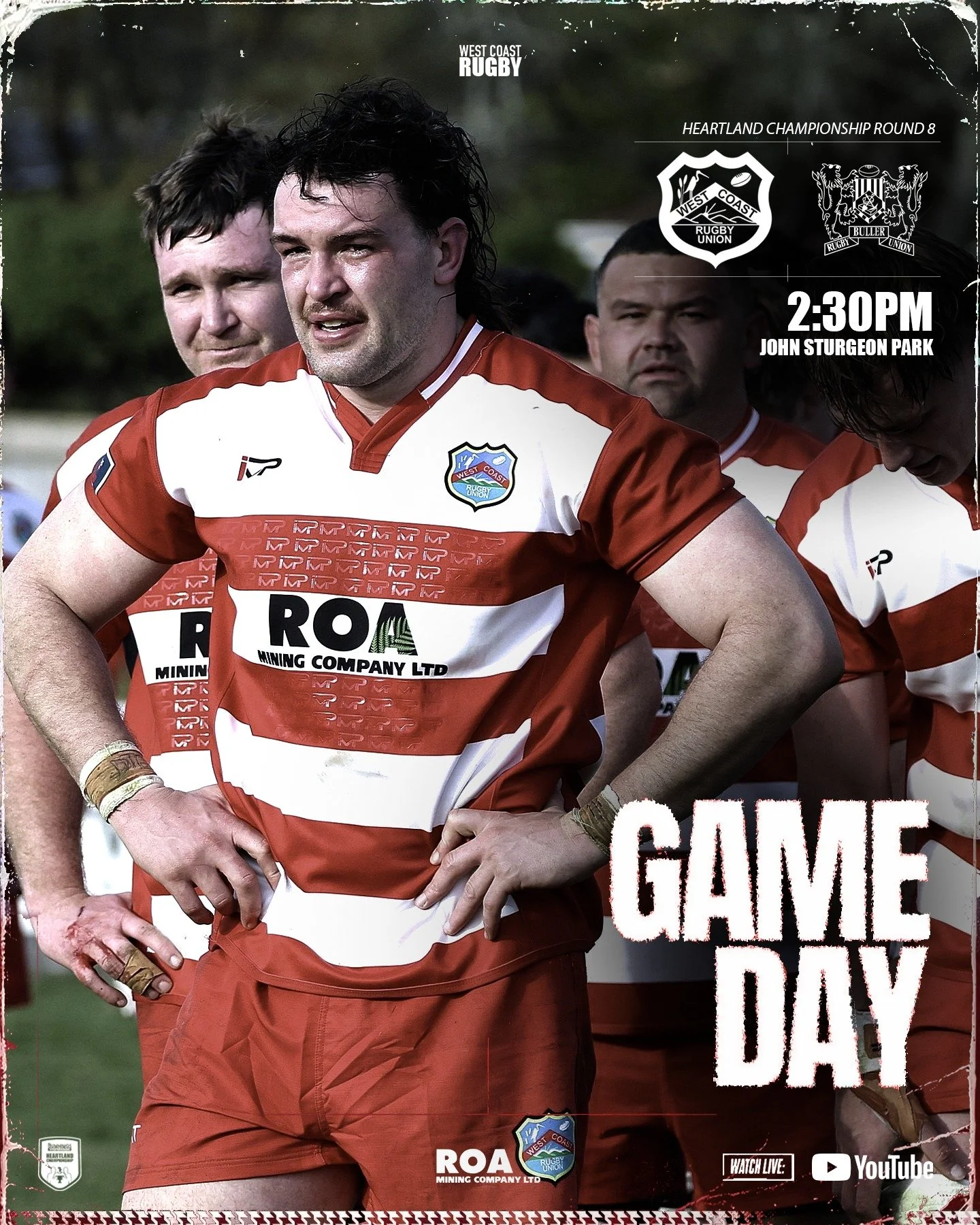 Last game of 2025 is here!
Big battle on our hands at JSP - come down and show your support!

U18 kick off at 12:00pm

🏟 John Sturgeon Park
🏉 Kick off 2:30pm

📸 Bill Phillips

#westcoastrugby
