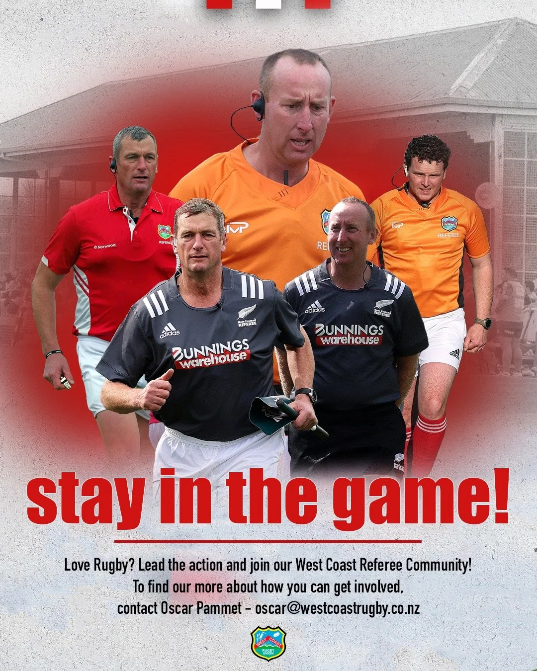 Stay in the game and become a referee!
Come join the team for 2026!

More info: contact Oscar Pamment - oscar@westcoastrugby.co.nz

📸 | Bill Phillips

#WestCoastRugby