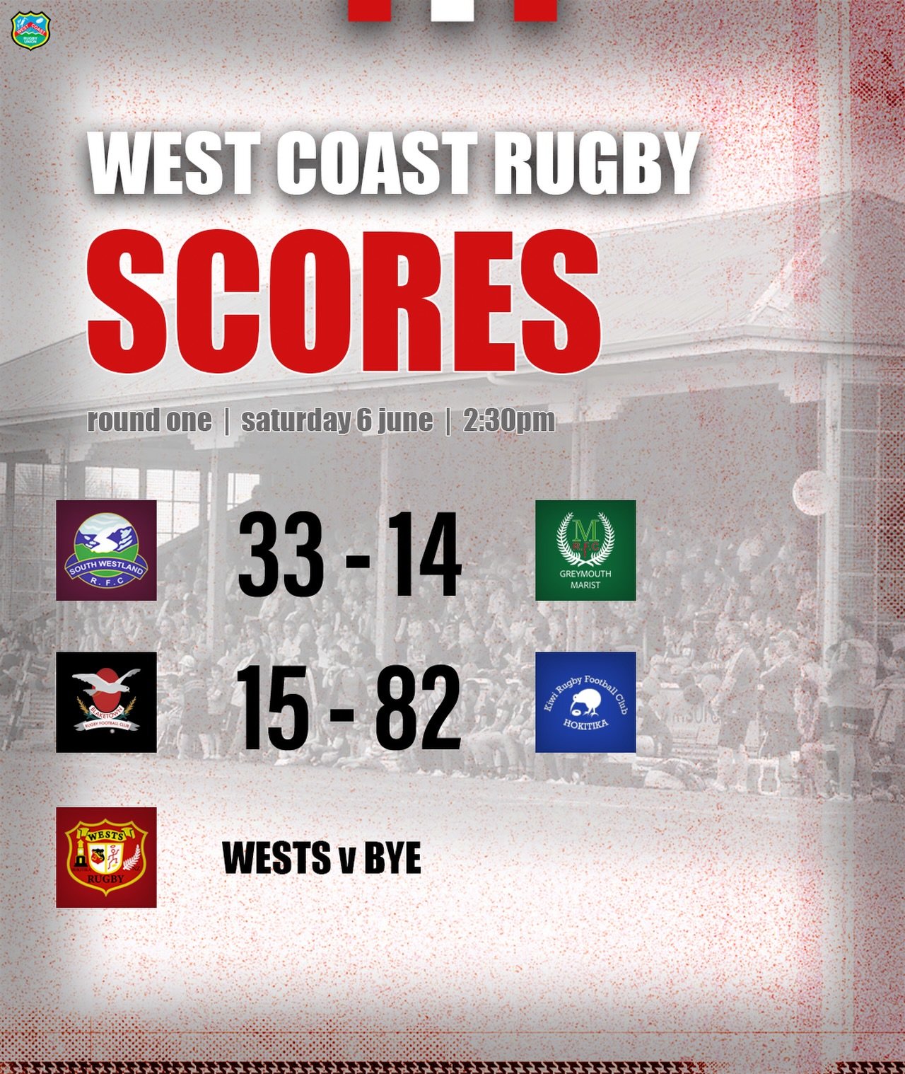 Provisional scores from Taylorville-Wallsend Trophy 

#WestCoastRugby