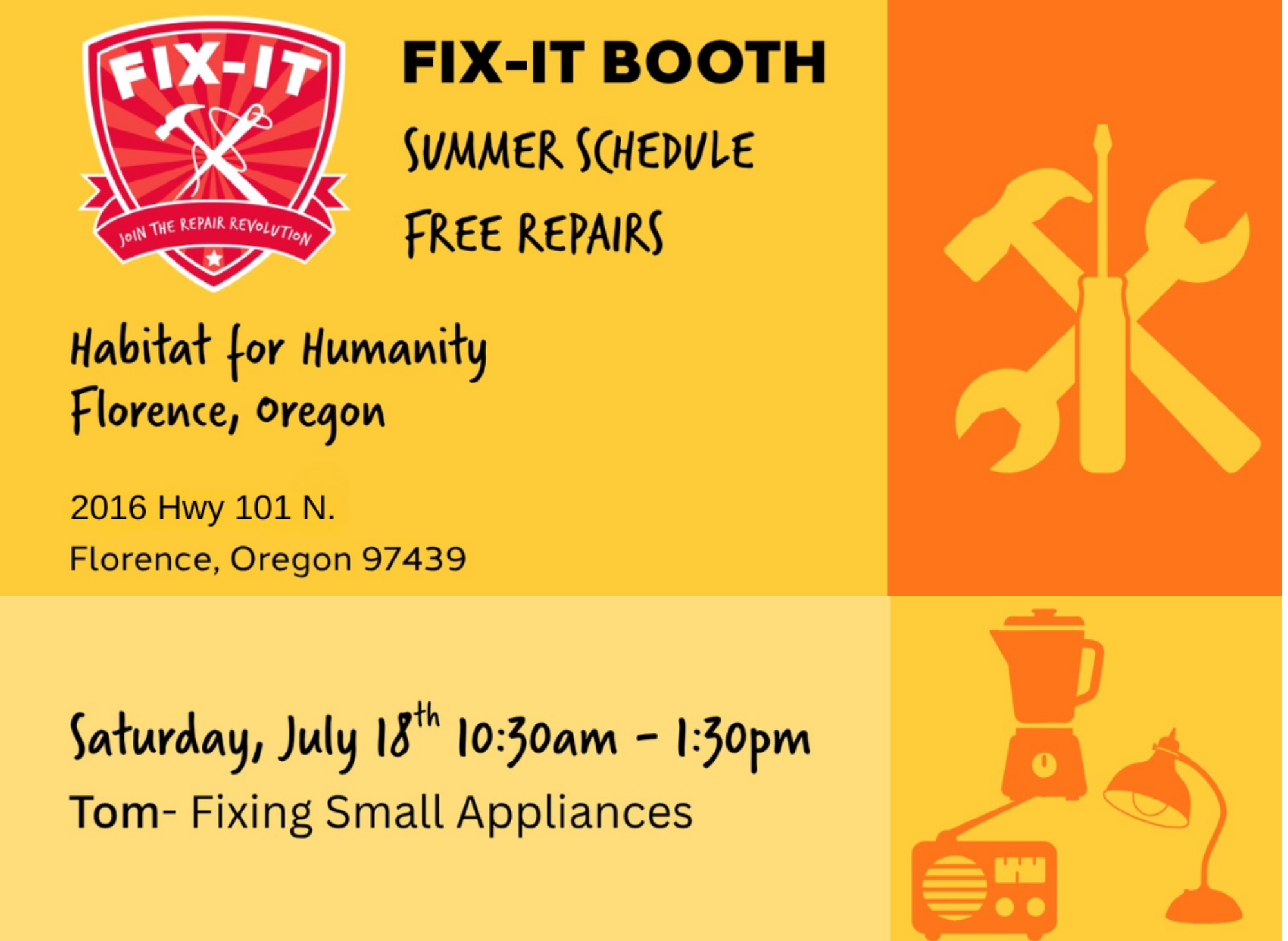 FIX-IT BOOTH - FREE REPAIRS