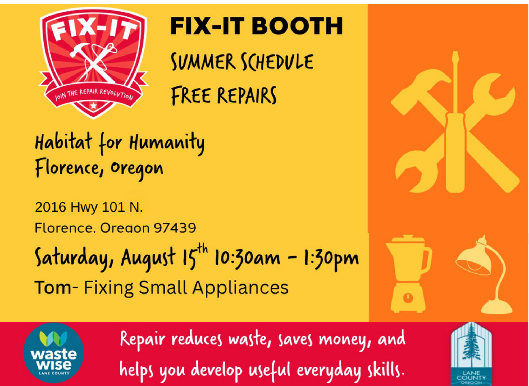 FIX-IT BOOTH - FREE REPAIRS