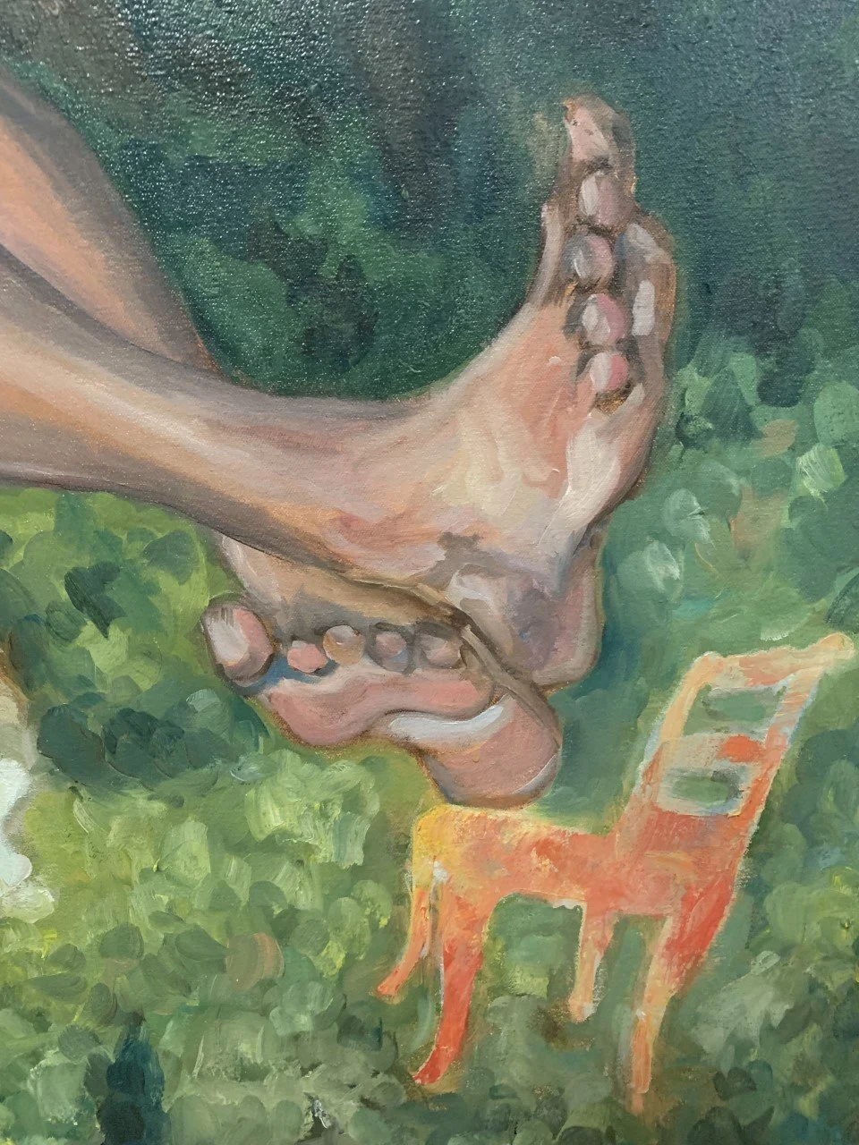 "A Contemplative View and the Strange Feelings it Arises." Detail. 2020