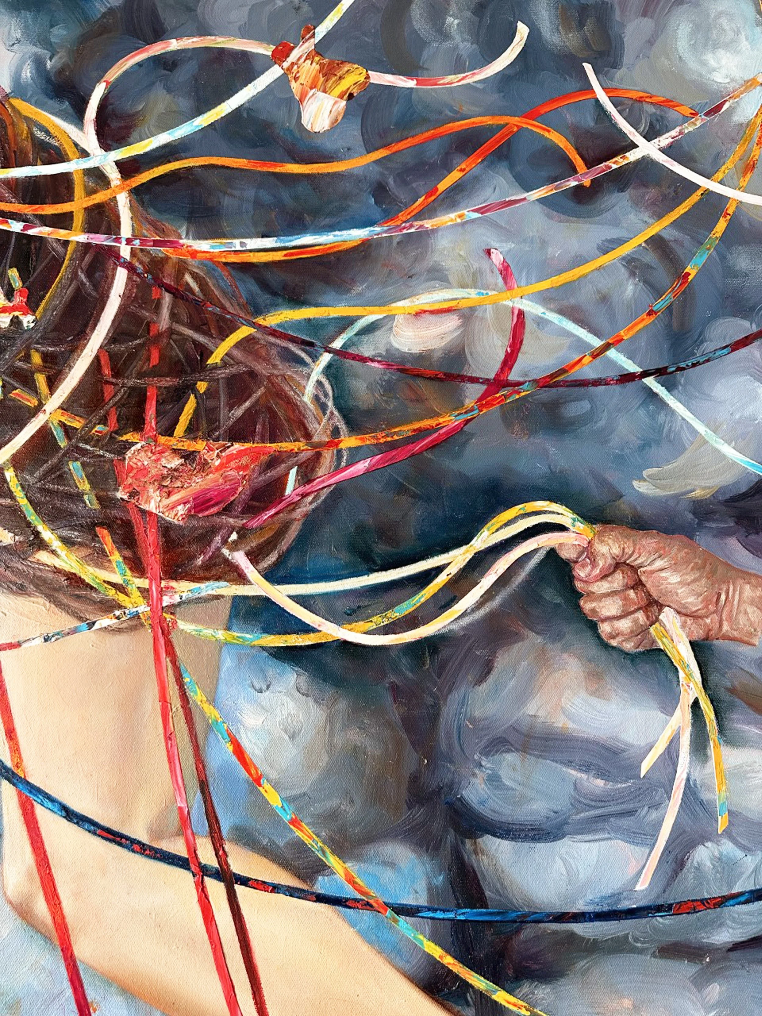 "Taking a Walk in the Land of the Buffalo." Detail. 2023