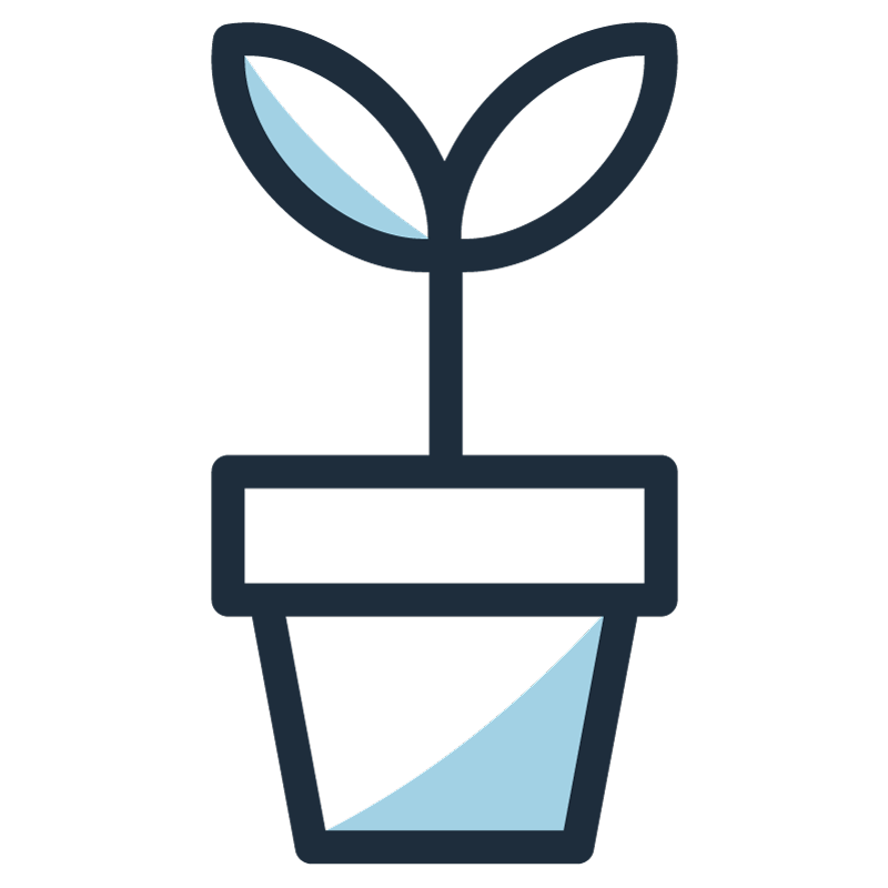Growing plant icon