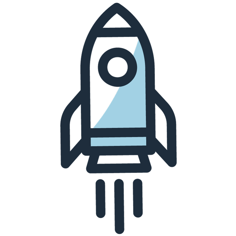 Rocket ship icon
