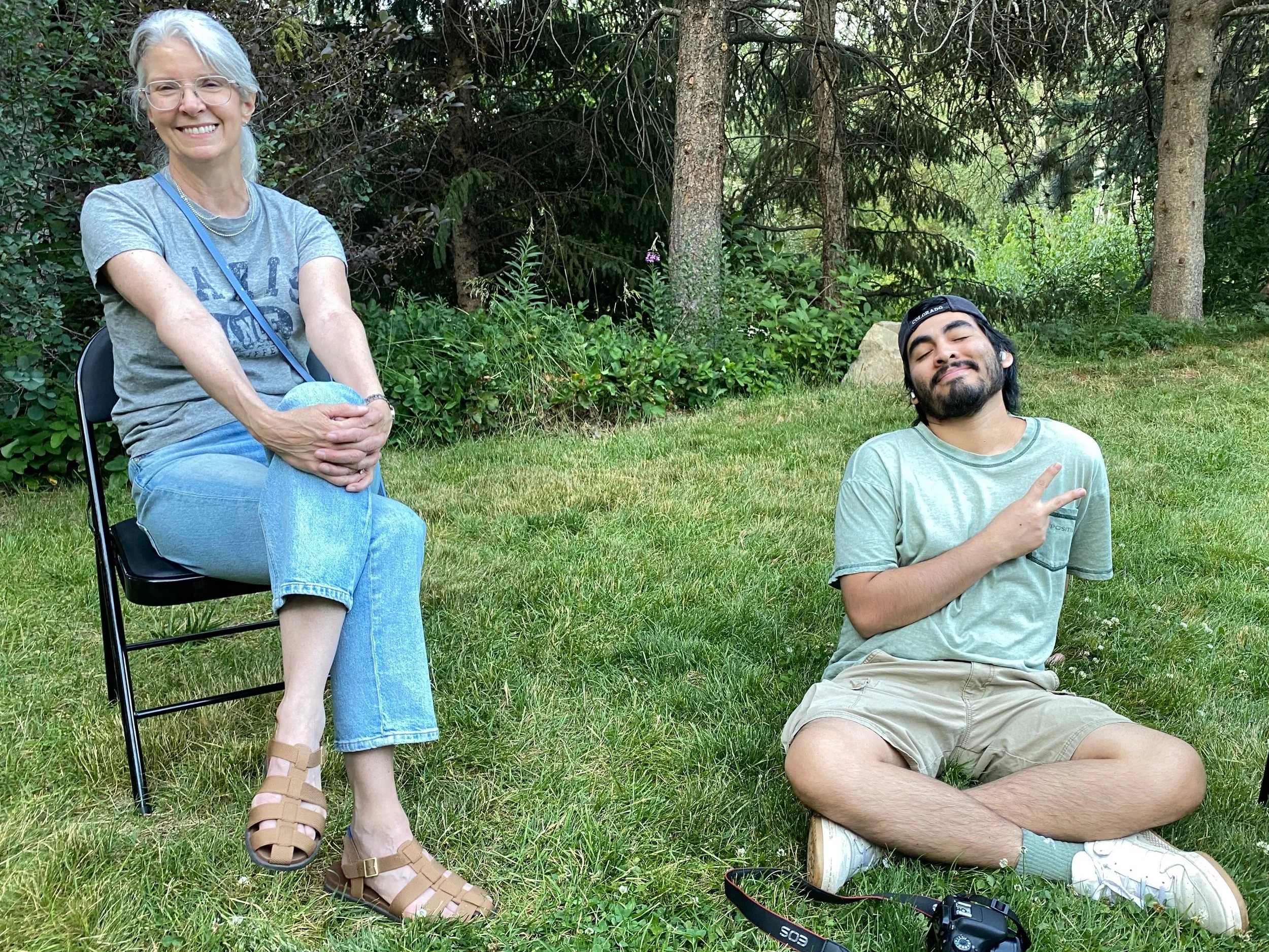 Ann and Ruffo at the Botanic Park