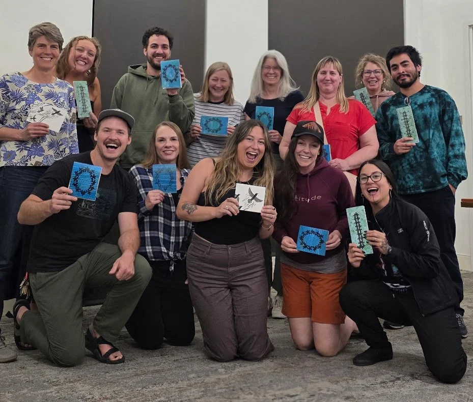 Eco Artists with hand-made books, May 2026