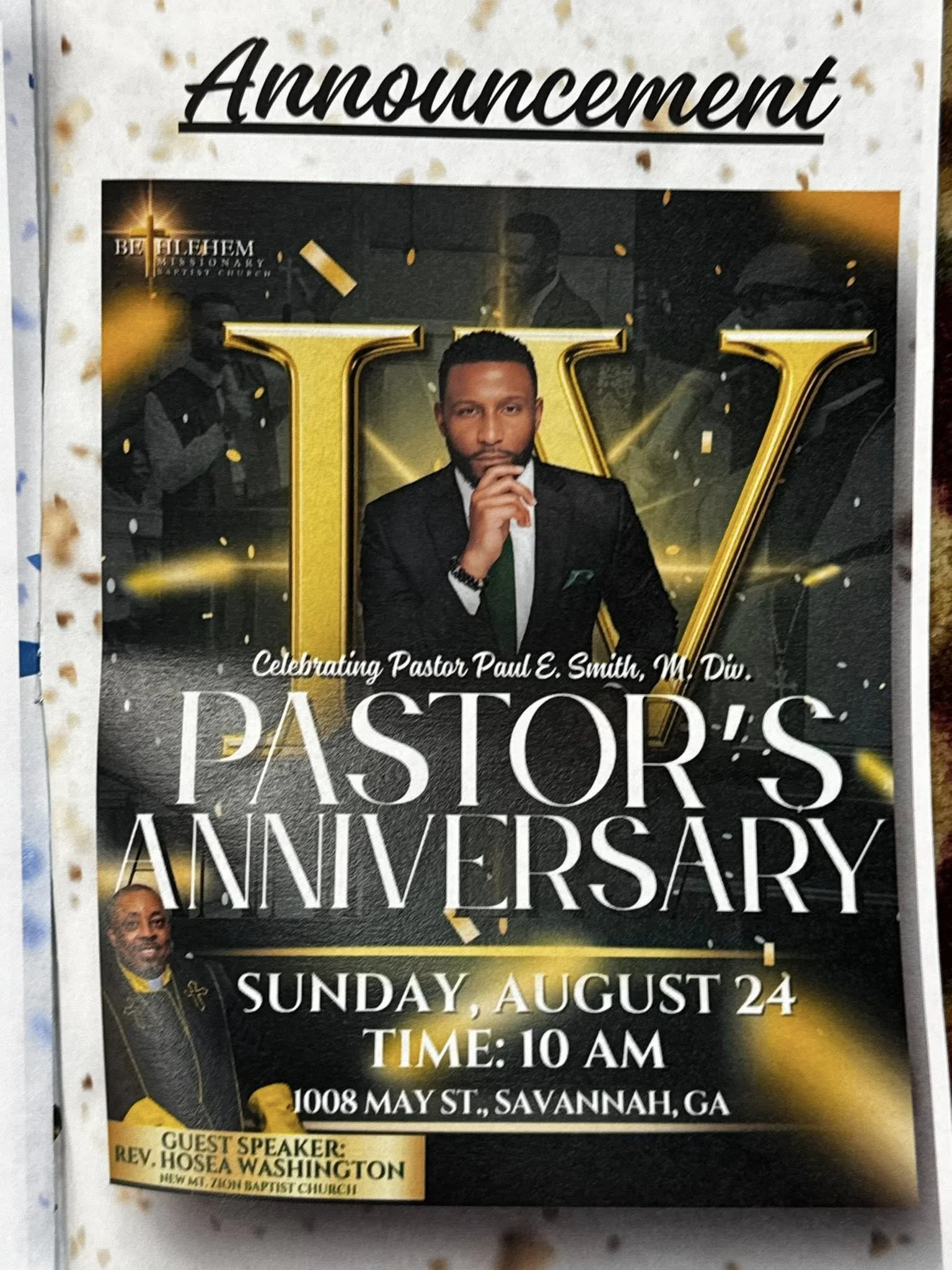 4th Pastoral Anniversary