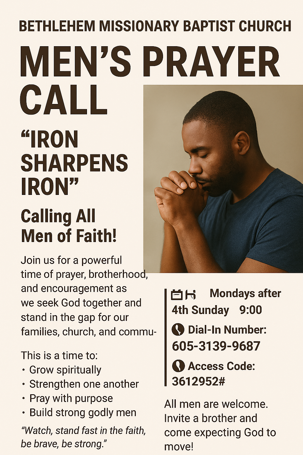 Men’s Prayer Call