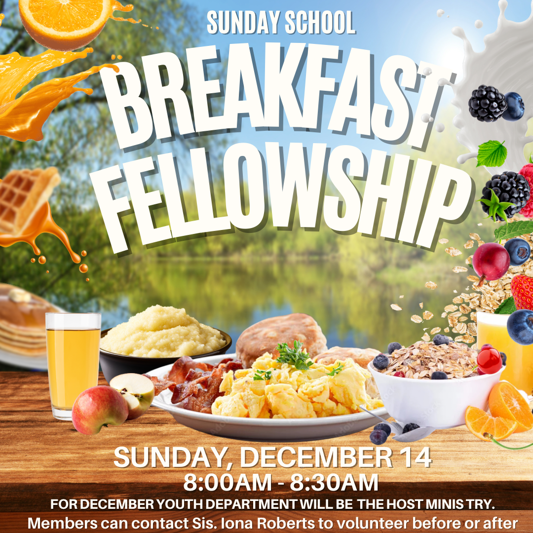 Sunday School Breakfast Fellowship 