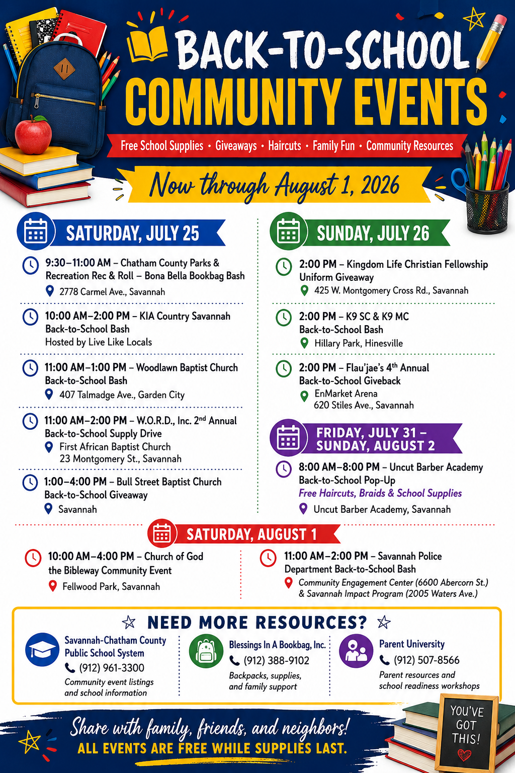 Back to School Resources