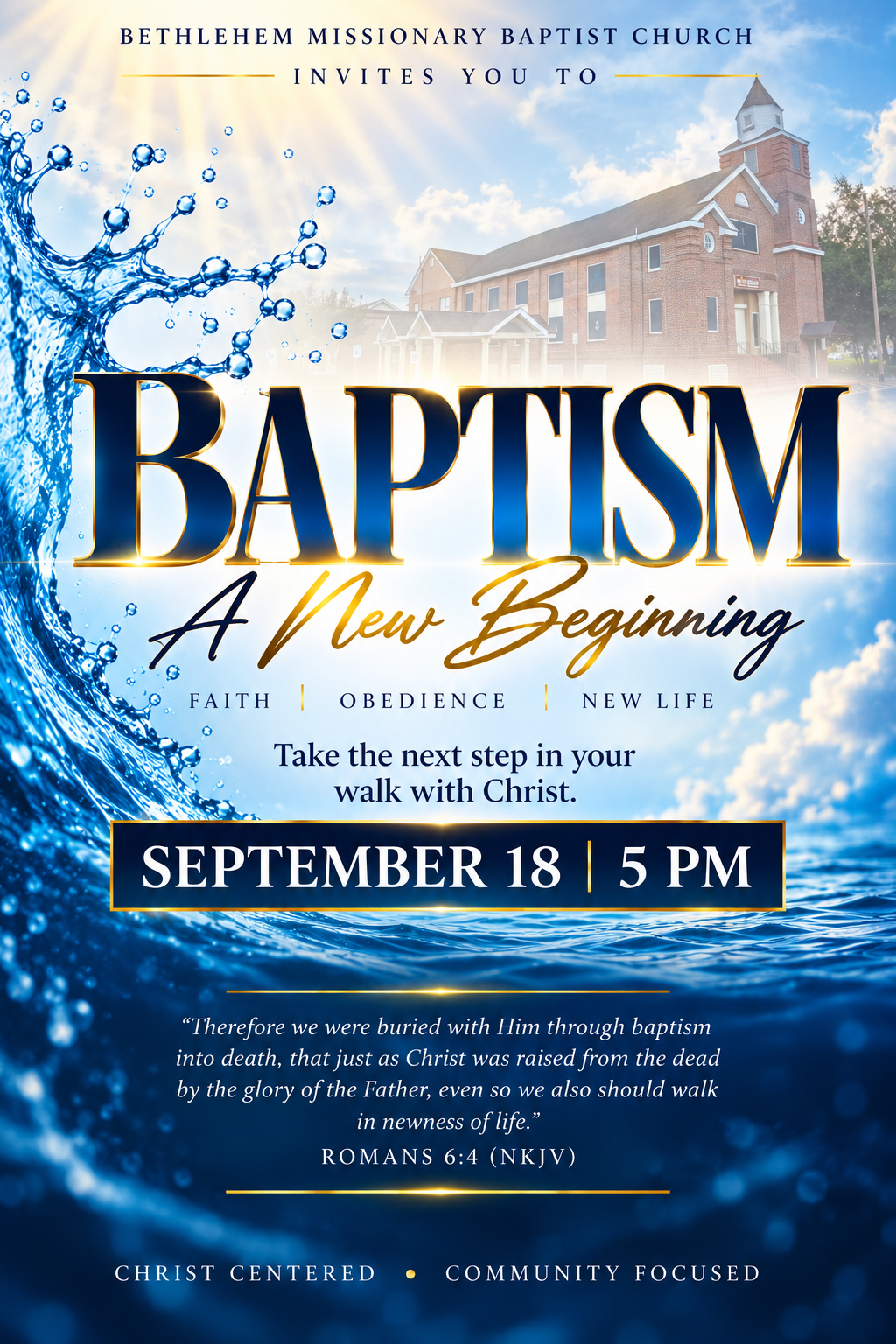 Baptism, A New Beginning