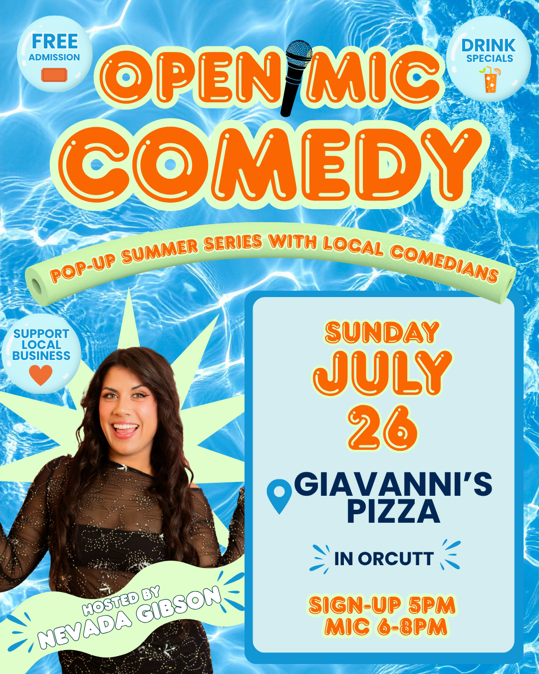 Open-Mic Comedy @ Giavanni’s Pizza