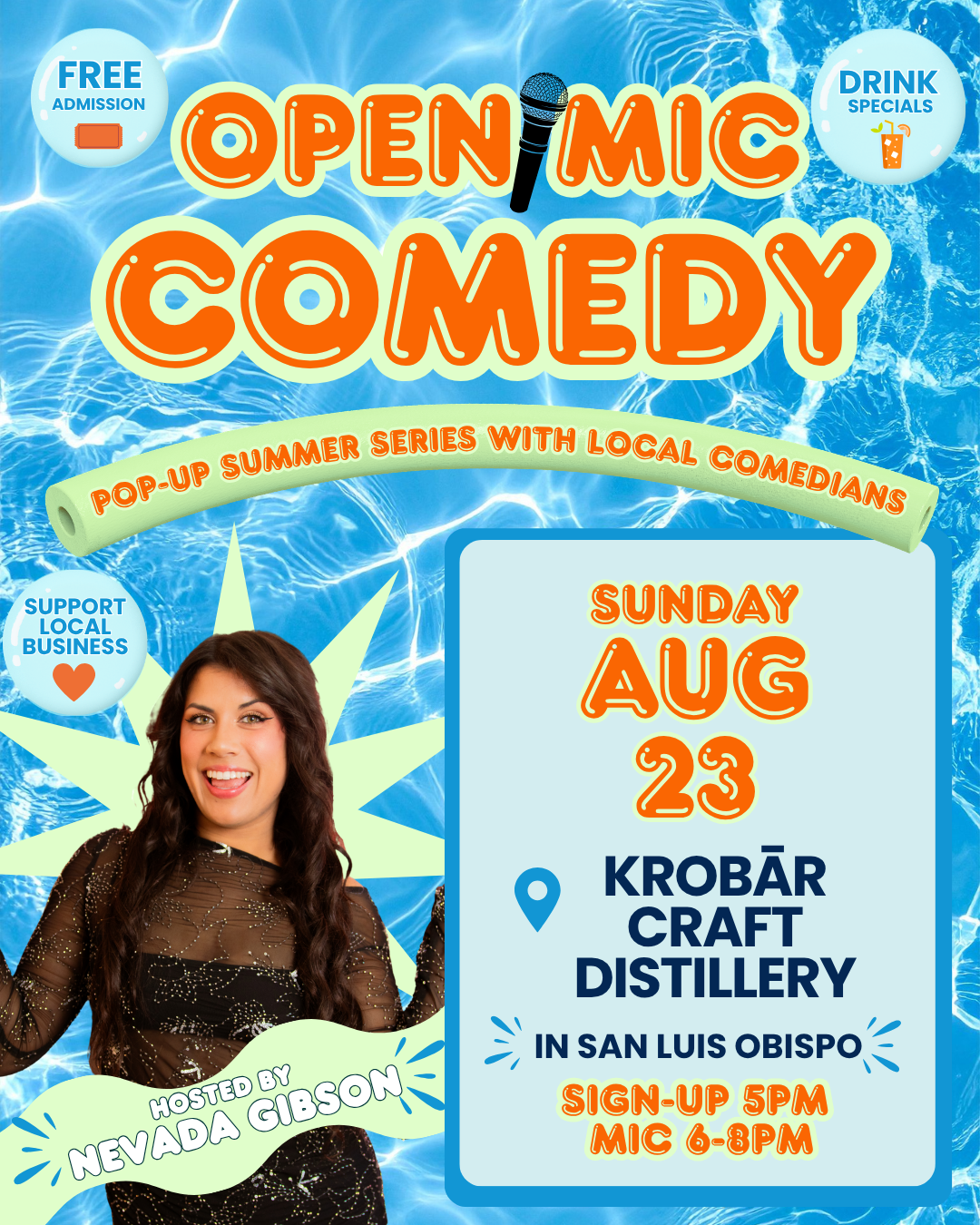 Open-Mic Comedy @ Central Coast Brewing at The HUB