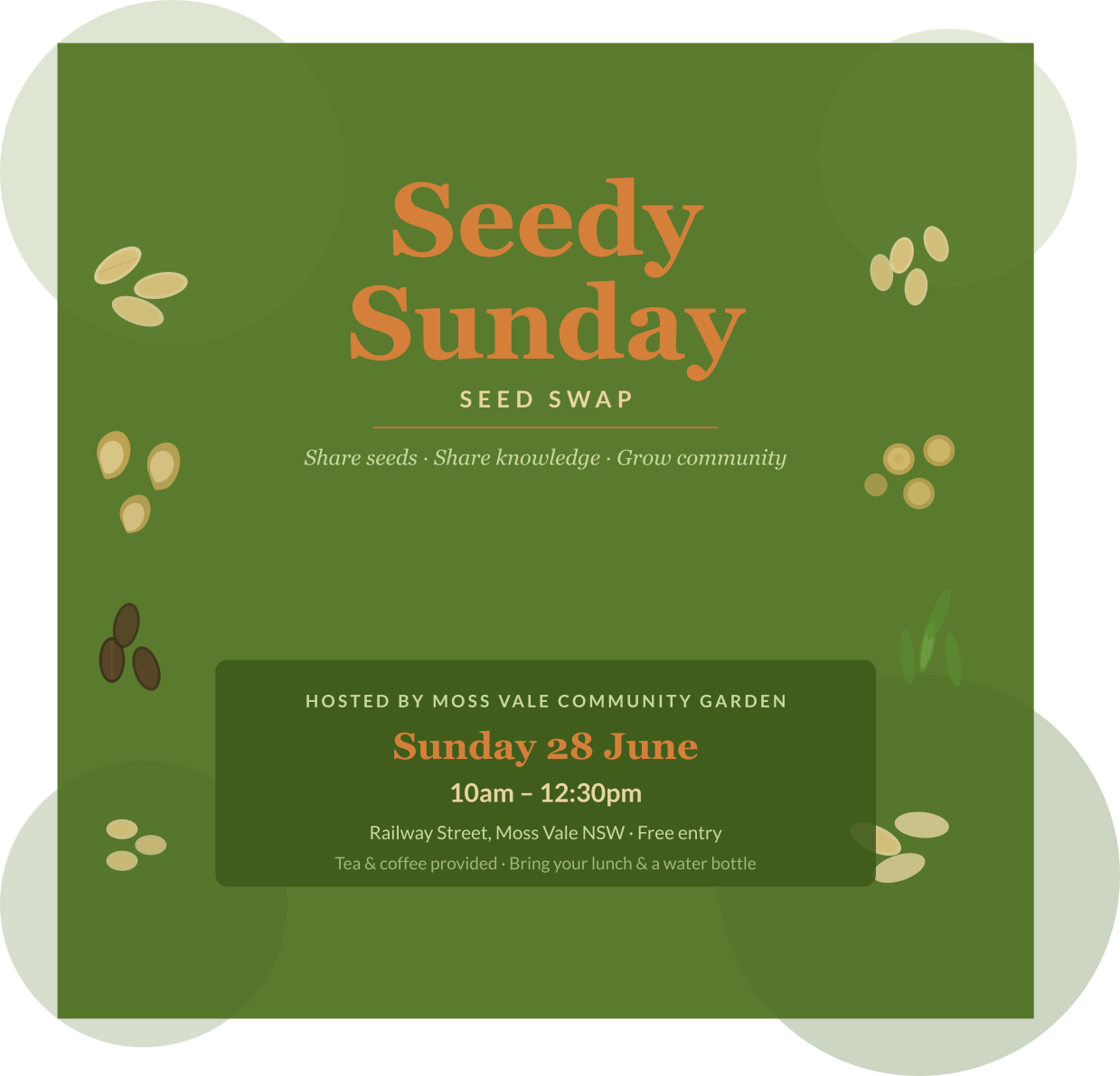 Seedy Sunday Seed Swap