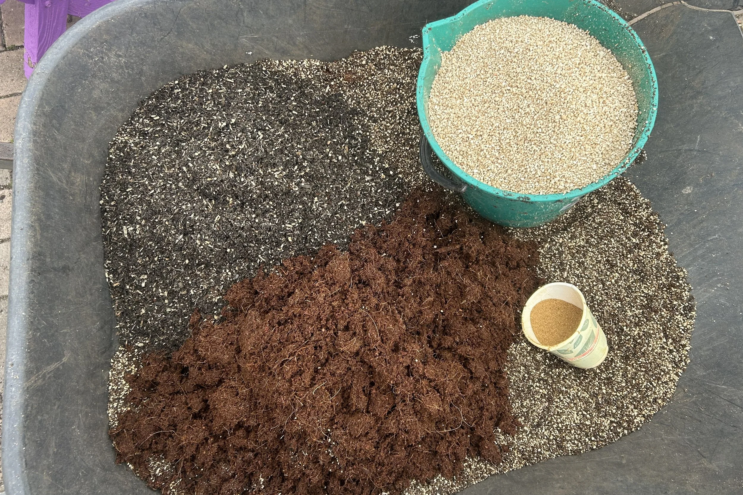 Seed raising mix components