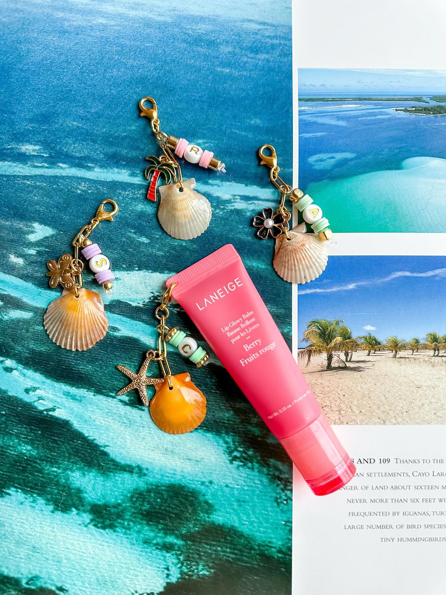 Shell yeah! 🌊✨ Beachy vibes + juicy lips = summer essentials 💋🌴 

#CoastalChic #lipglosscharms #glosscharms #laneigelipbalm