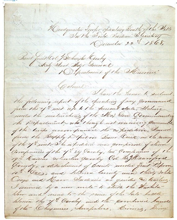 DEC 22: Custer Files Washita Action Report