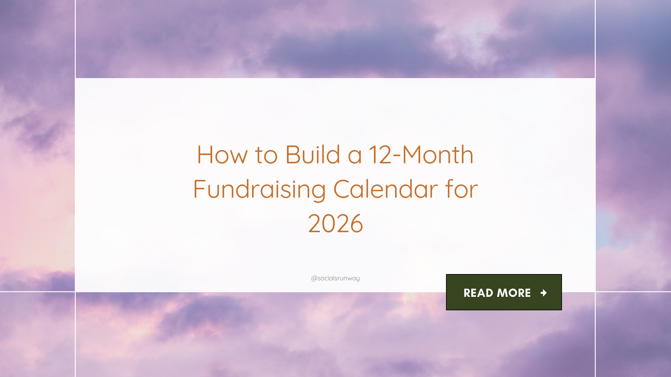 How to Build a 12-Month Fundraising Calendar for 2026