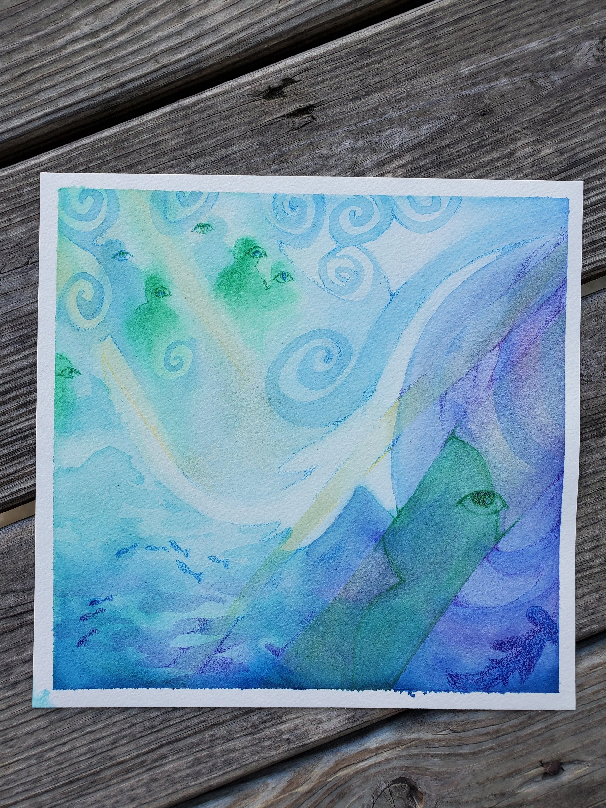 People Watching (Original Painting)