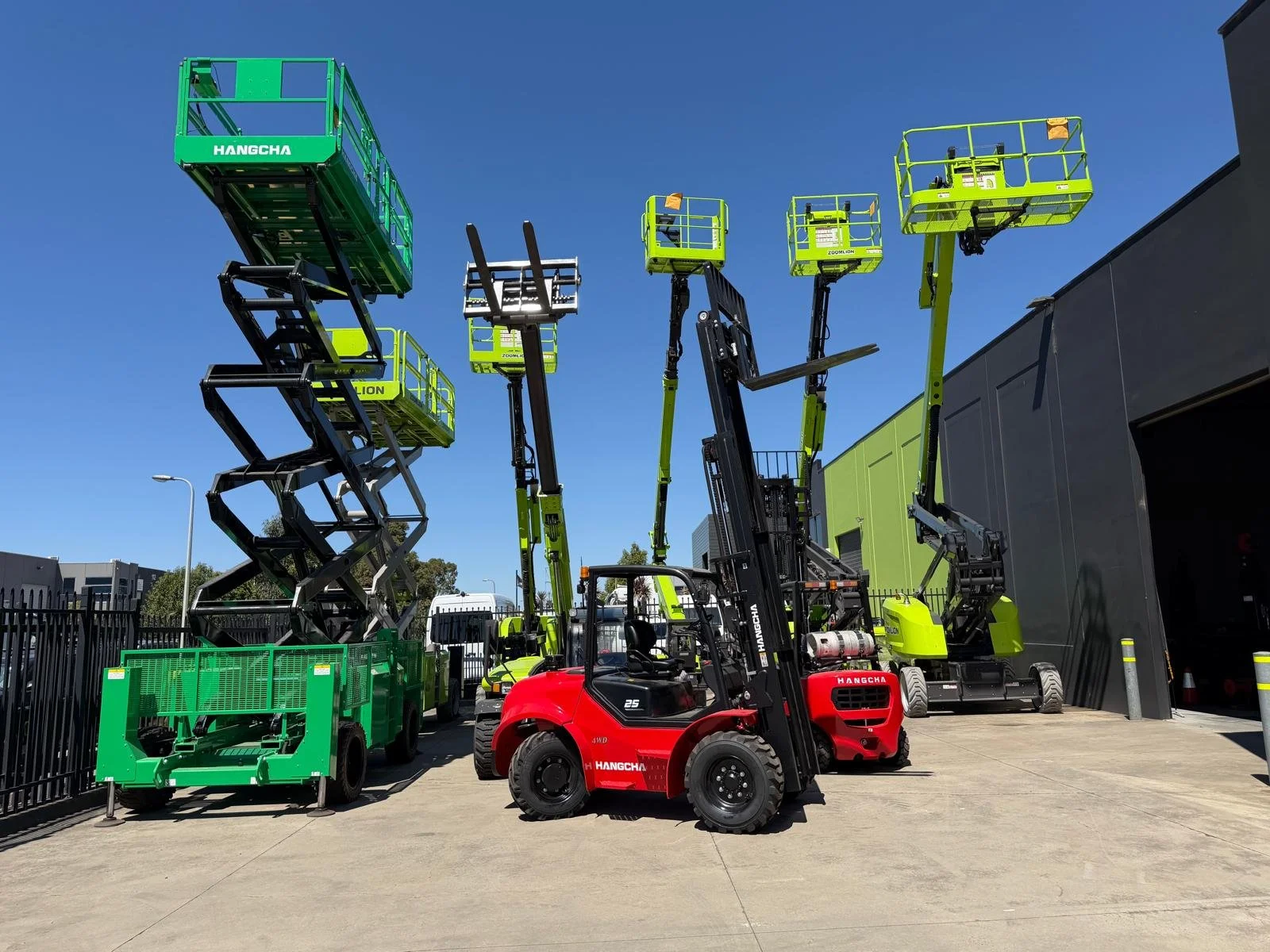 access equipment at FERAQuip's warehouse