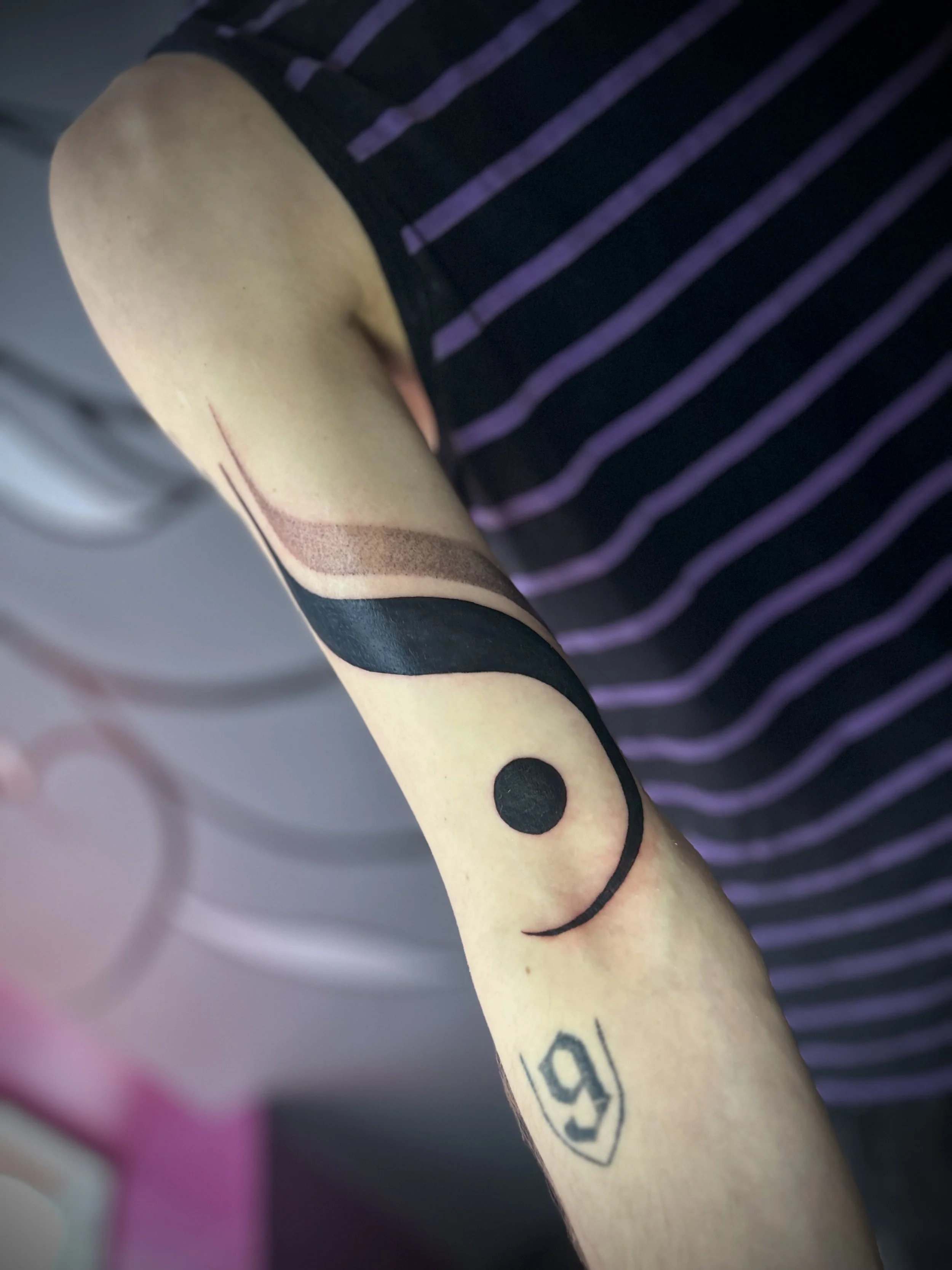 Organic shape tattoo