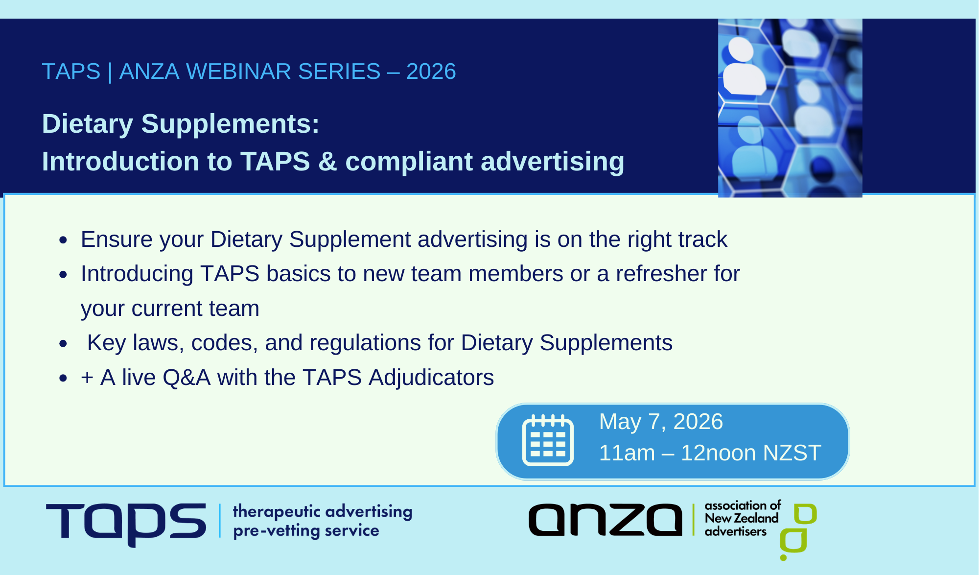 Dietary Supplement: Introduction to TAPS &amp; Compliant advertising 