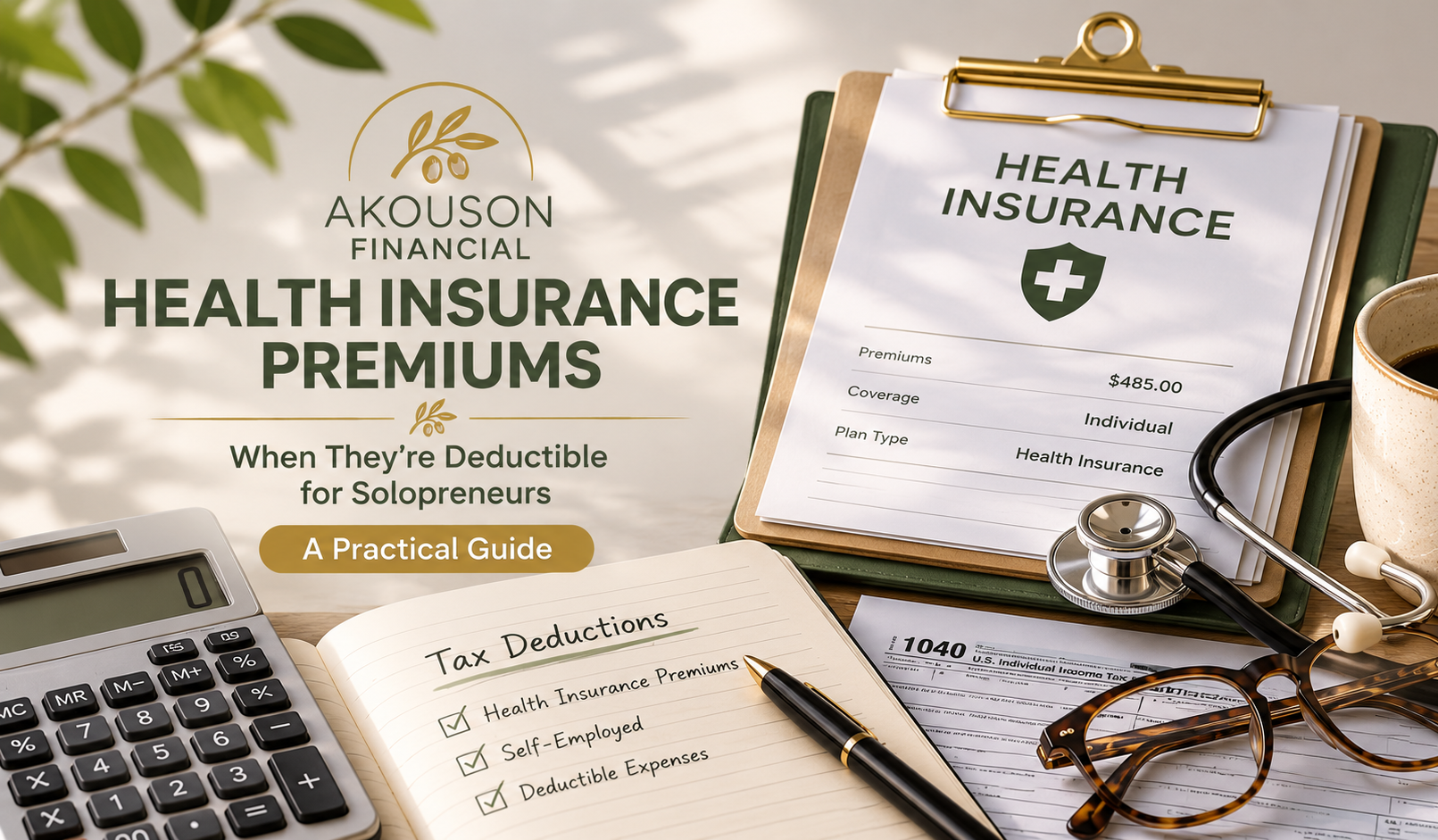When Health Insurance Premiums Are Deductible for Solopreneurs: A Practical Guide