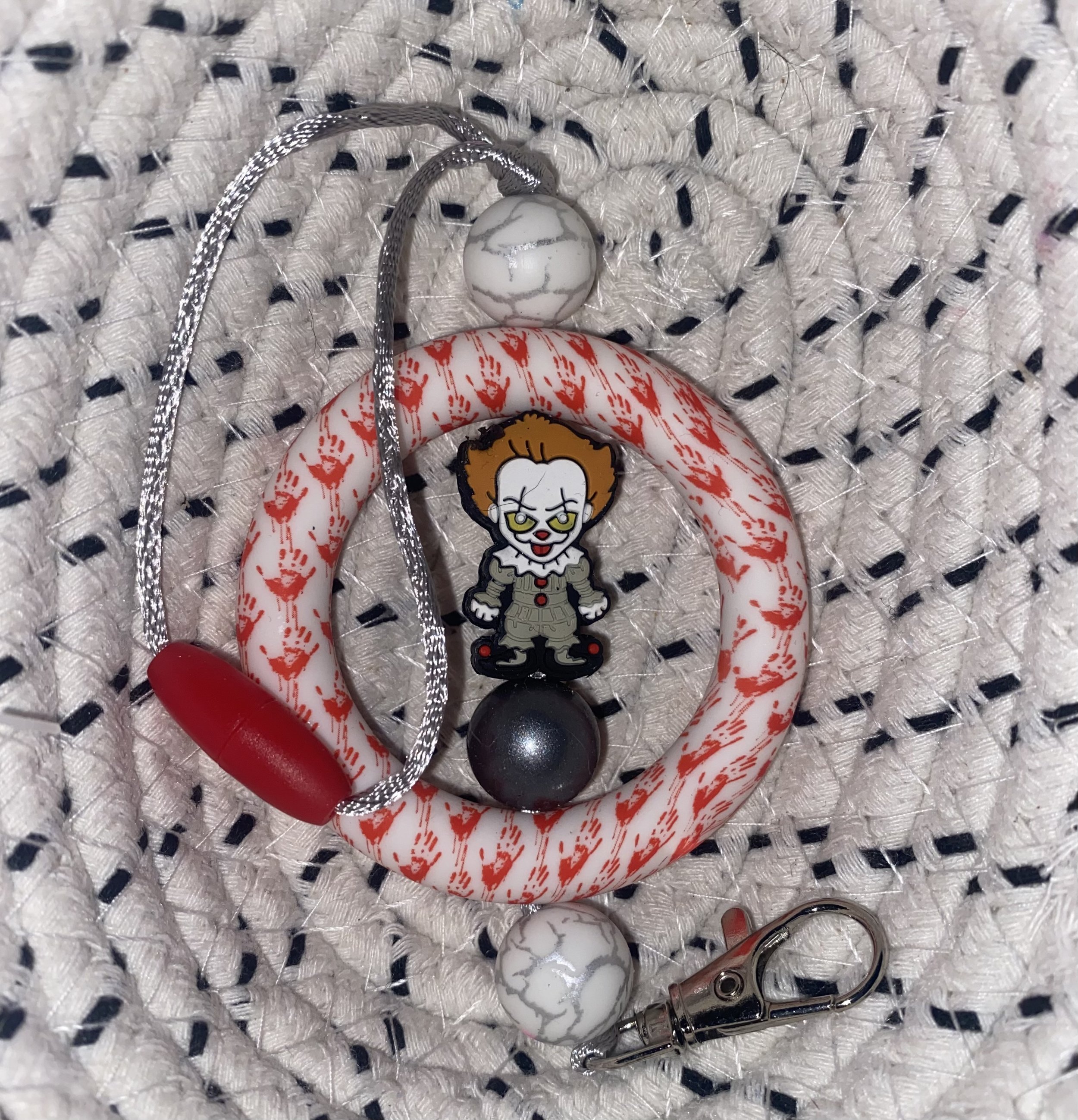 Pennywise rearview mirror charm