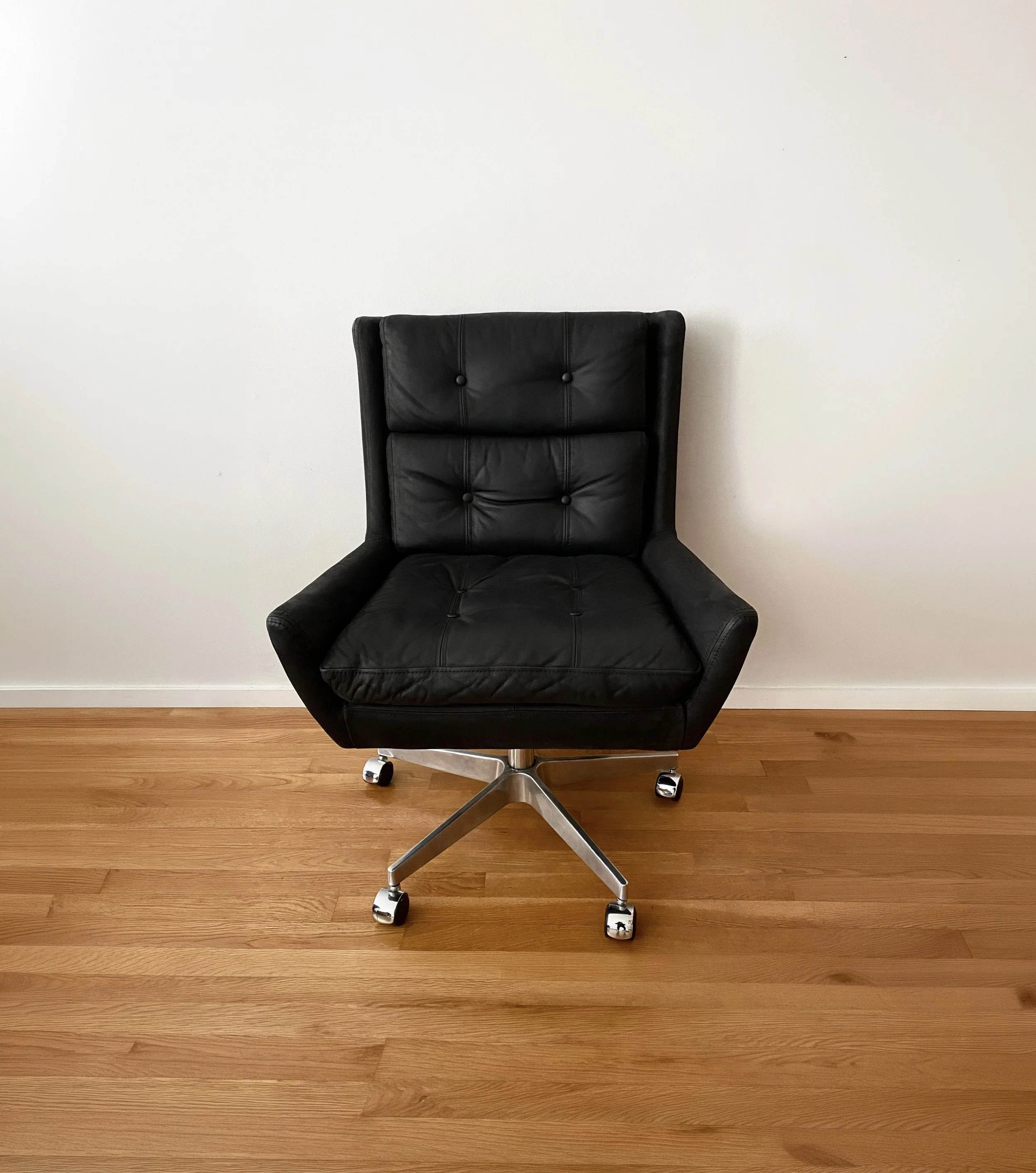 RH office chair photographed for the Worth More brand positioning and perceived value case study.