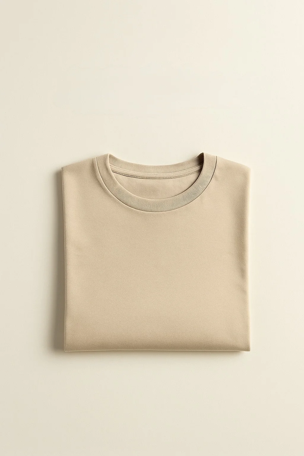 minimalist beige t-shirt