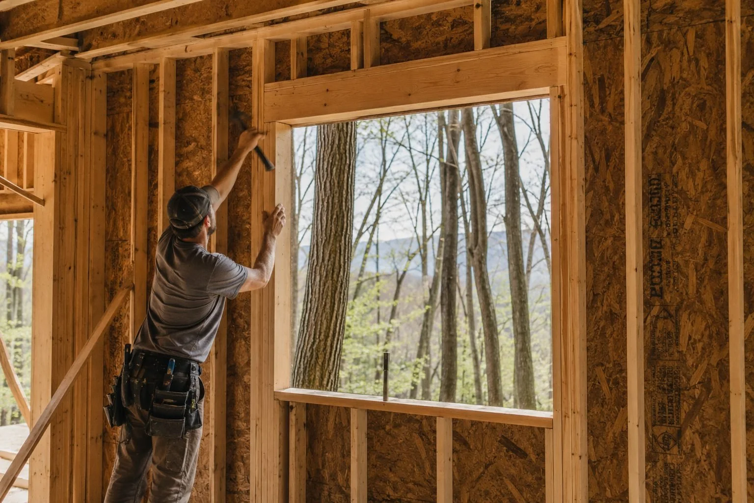 Wall framing window opening