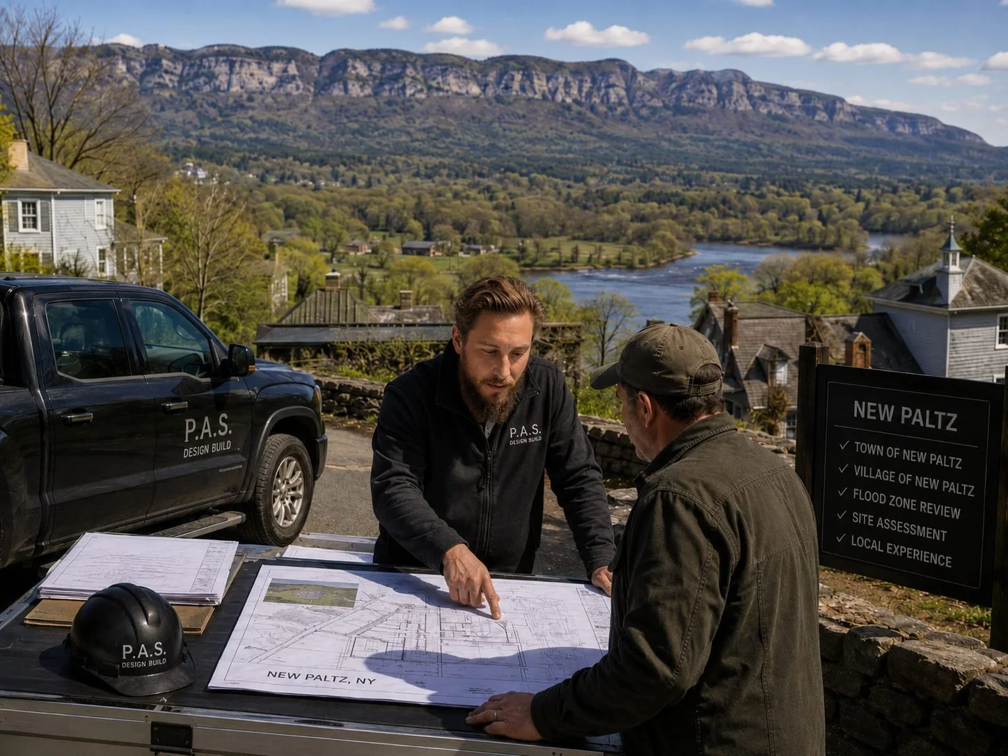 Site planning for a New Paltz NY home