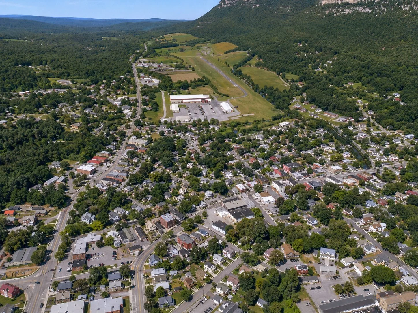 Ellenville NY aerial view Shawangunk Ridge