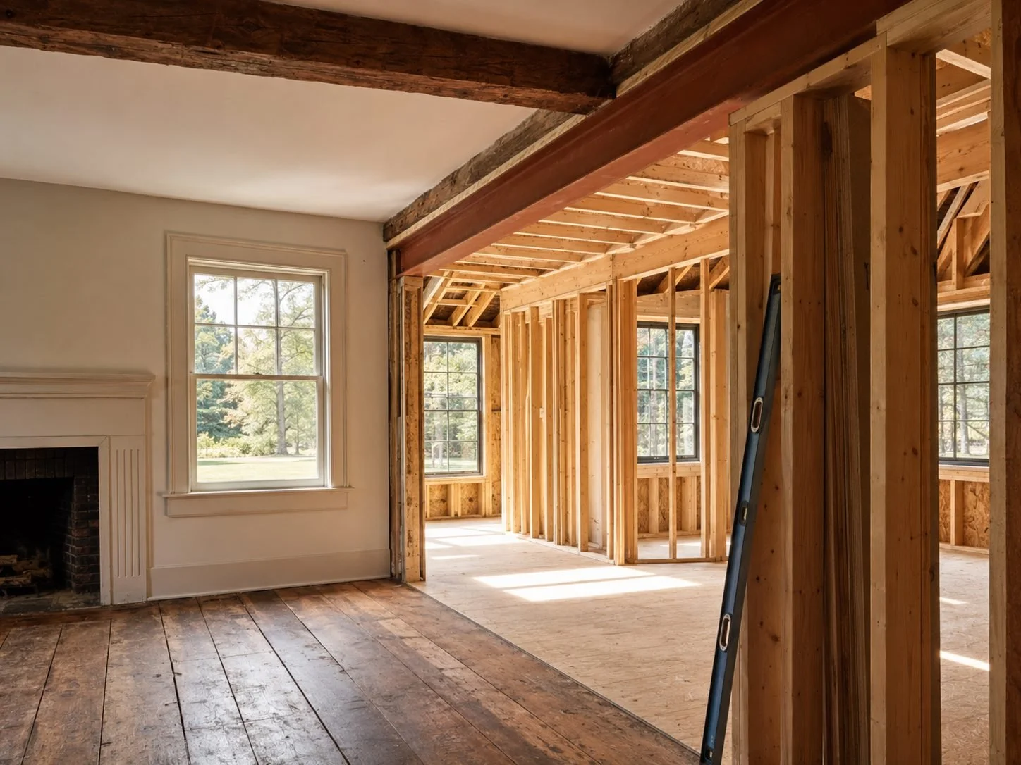Addition adding space to an existing home
