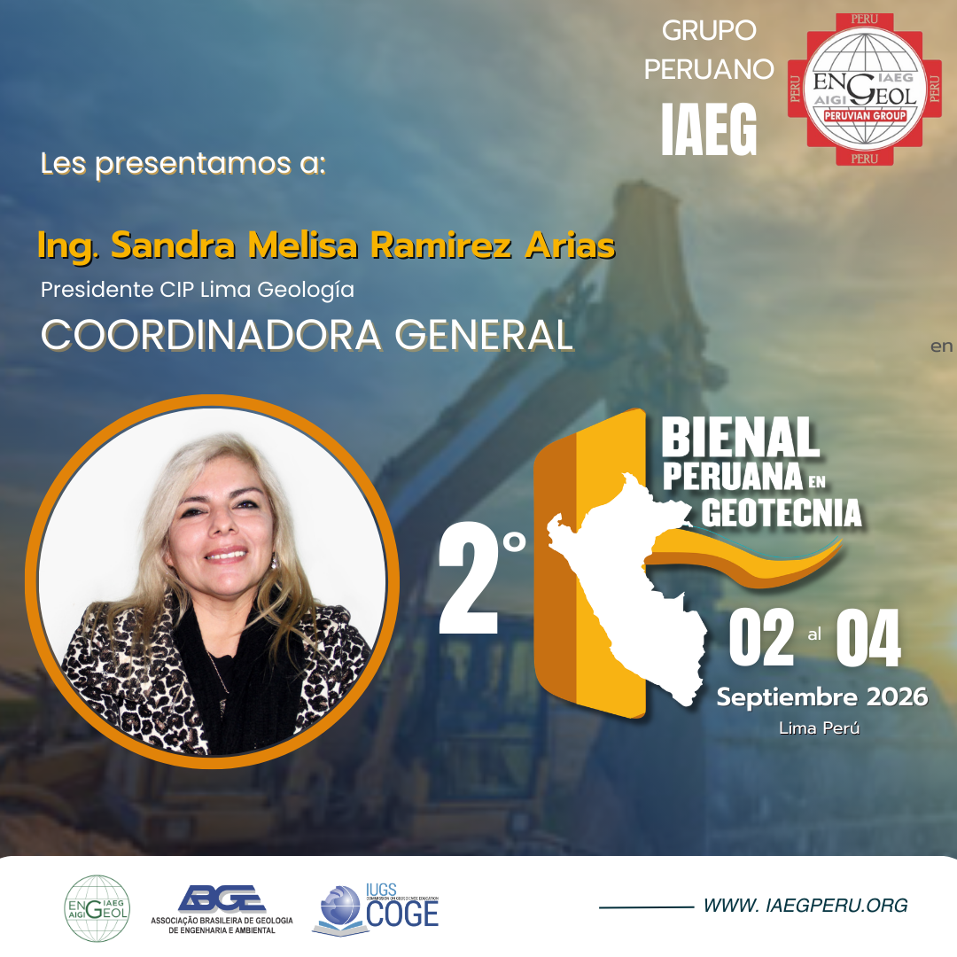 Introducing the General Coordinator of the 2nd Peruvian Geotechnical Biennial