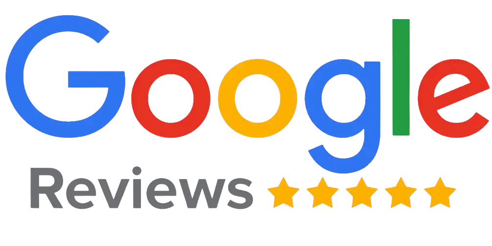 Google Reviews logo with five gold stars