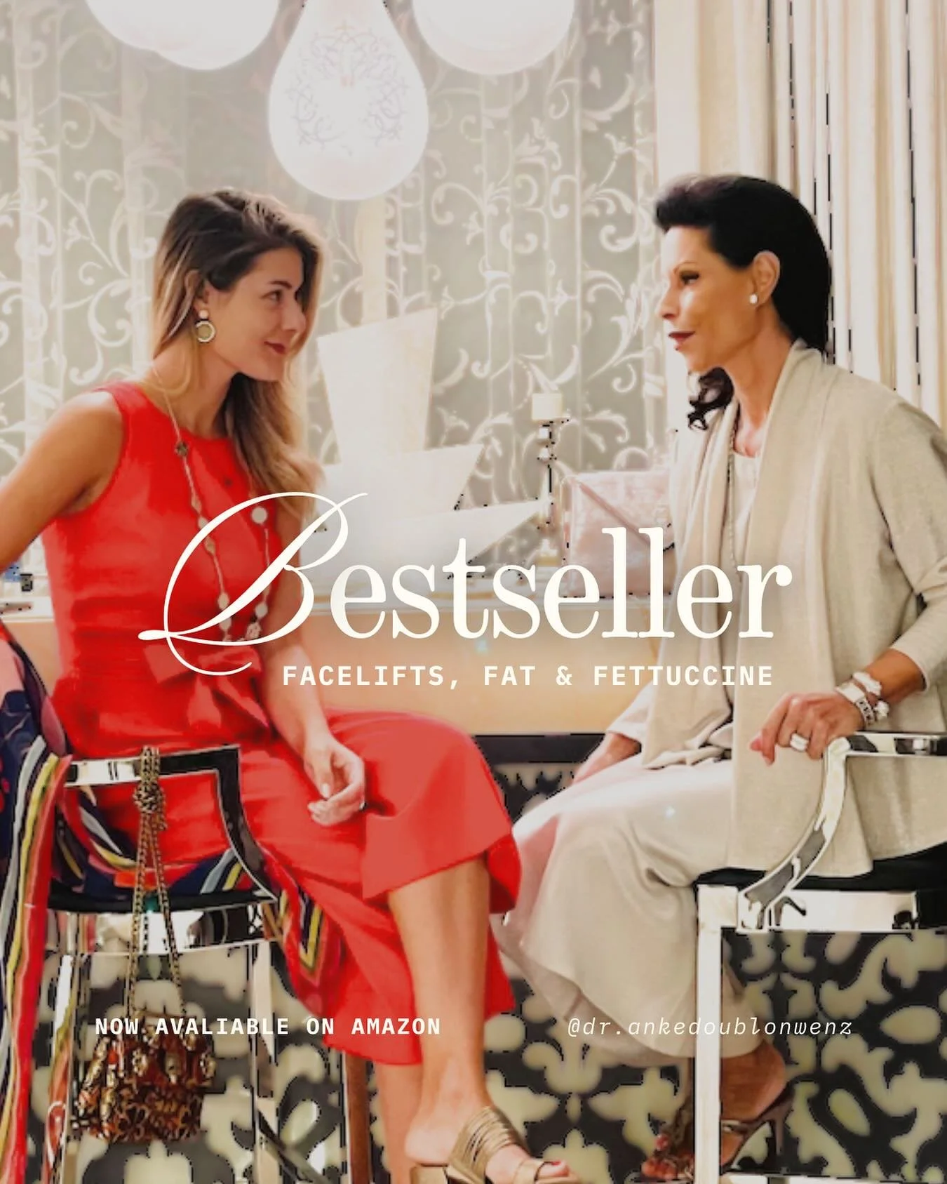 Welcome to our story. I am Dr. Anke Doublon-Wenz joined by my daughter, Nicola. Together we are sharing Facelifts, Fat, and Fettuccine now LIVE in English. A journey of love, loss and second chances awaits.

Order your copy today, link in bio to Amaz