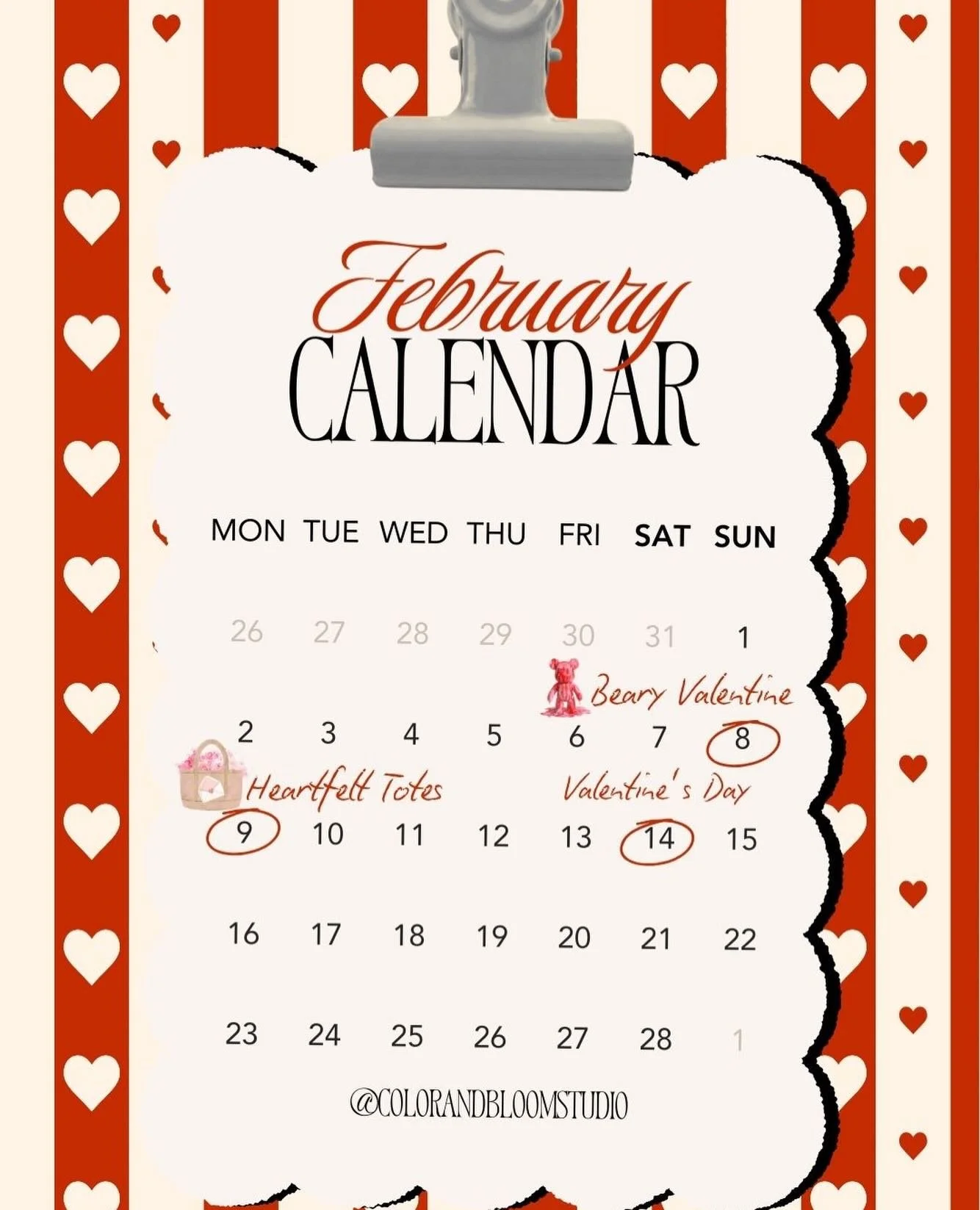 February is blooming a little extra 🌹✨
From cozy crafts to sweet, hands-on moments &mdash; we&rsquo;re celebrating love, creativity, and community all month long.

🧸 A Beary Valentine  @newrealm_chs 
👜 Heartfelt Totes @blum_chs 
🎨 Limited seats &