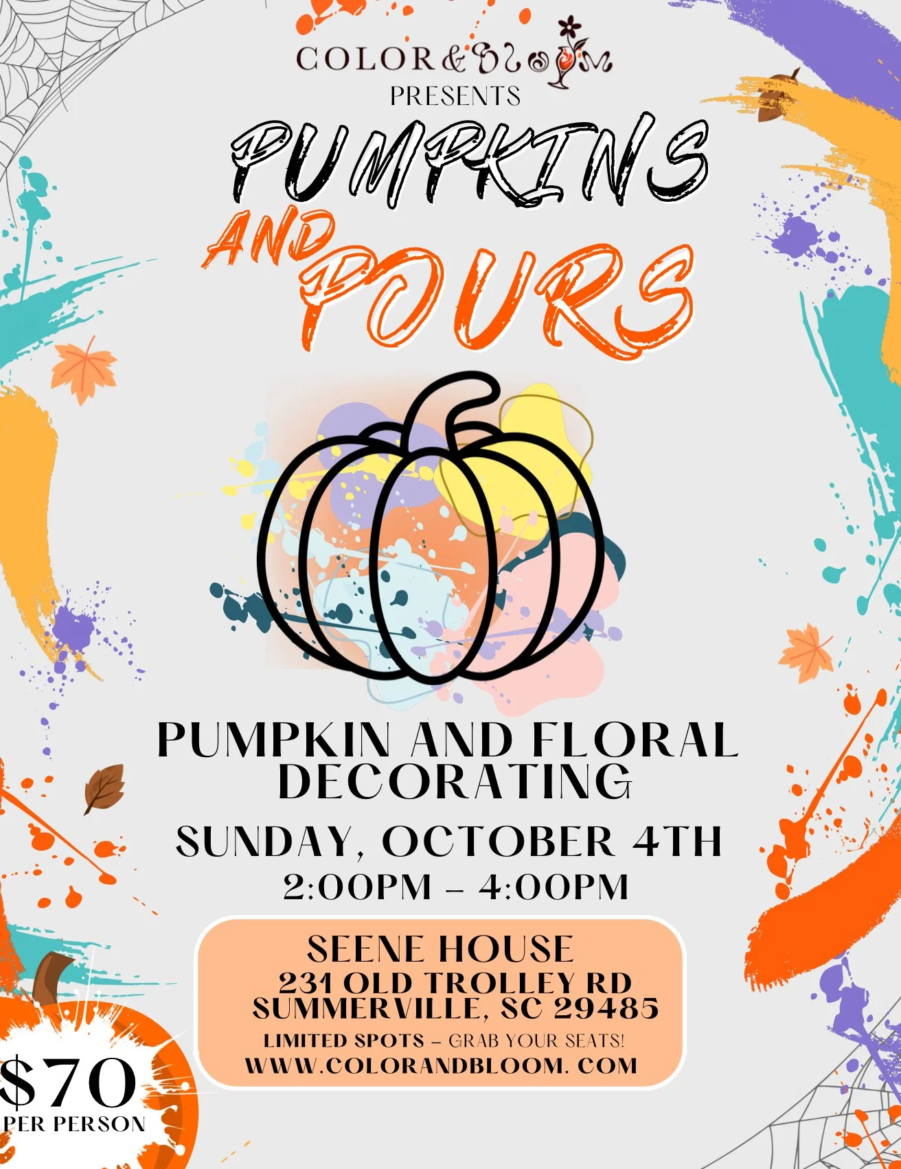 Pumpkins and Pours: Pumpkin Paint &amp; Sip
