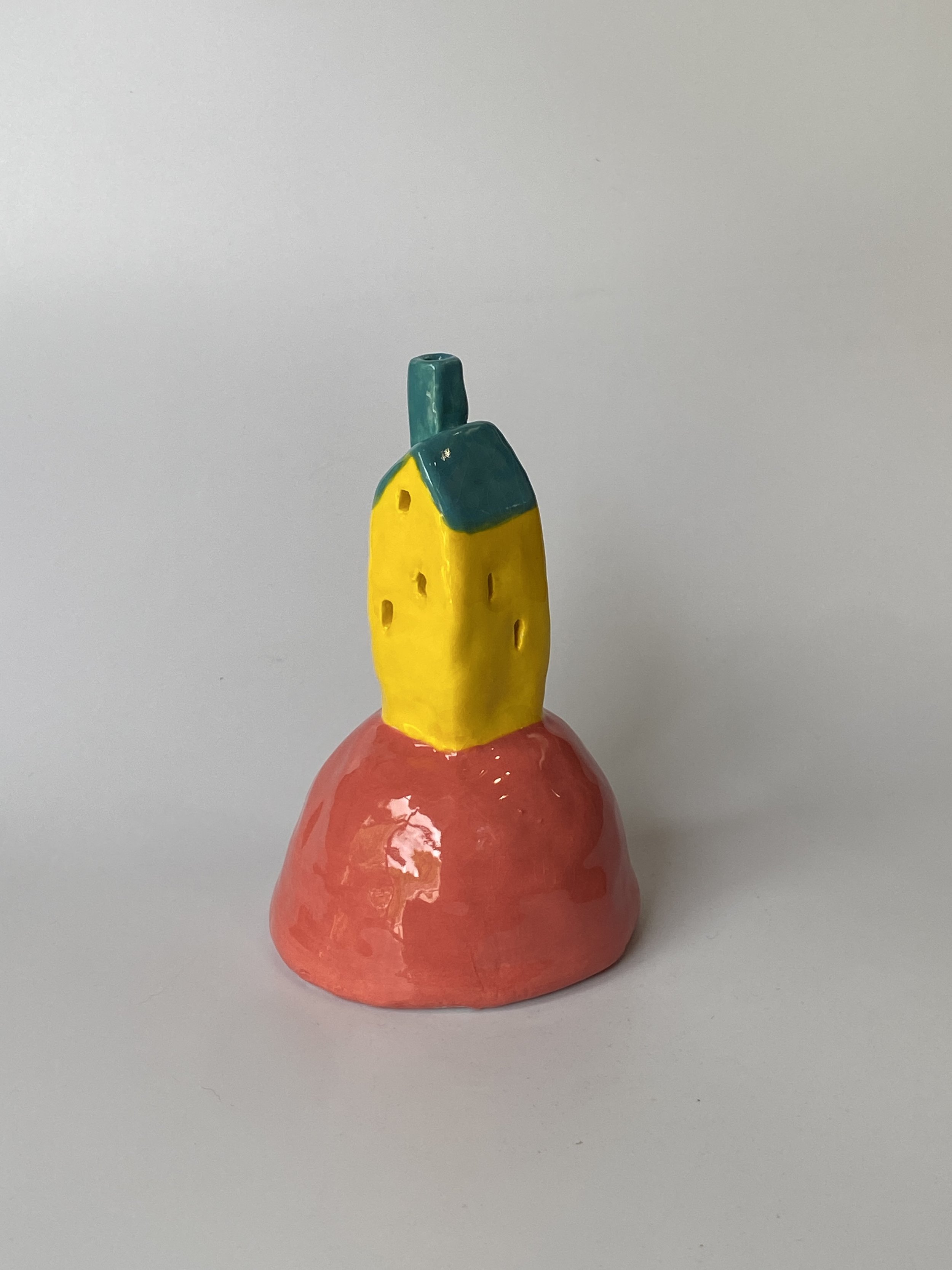 Psychadelic House on a Hill. 2026.
Glazed and Underglazed Ceramic.
H 13cm W 8cm.