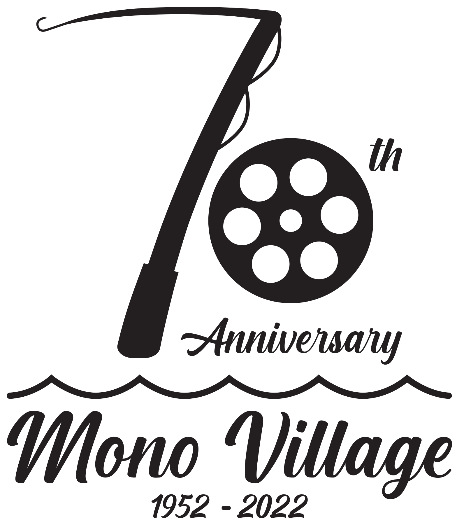 70th Anniversary logo for Fishing Resort