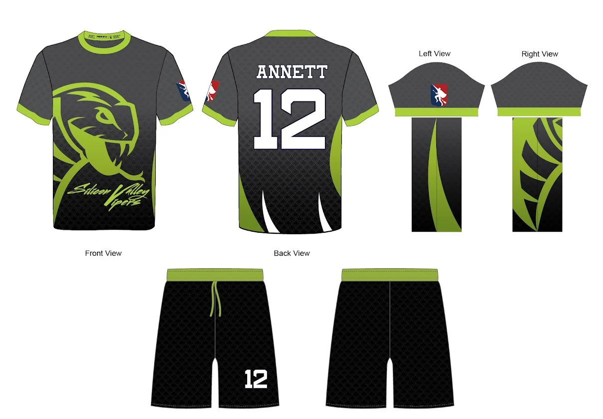 Jersey design for Silicon Valley Vipers
