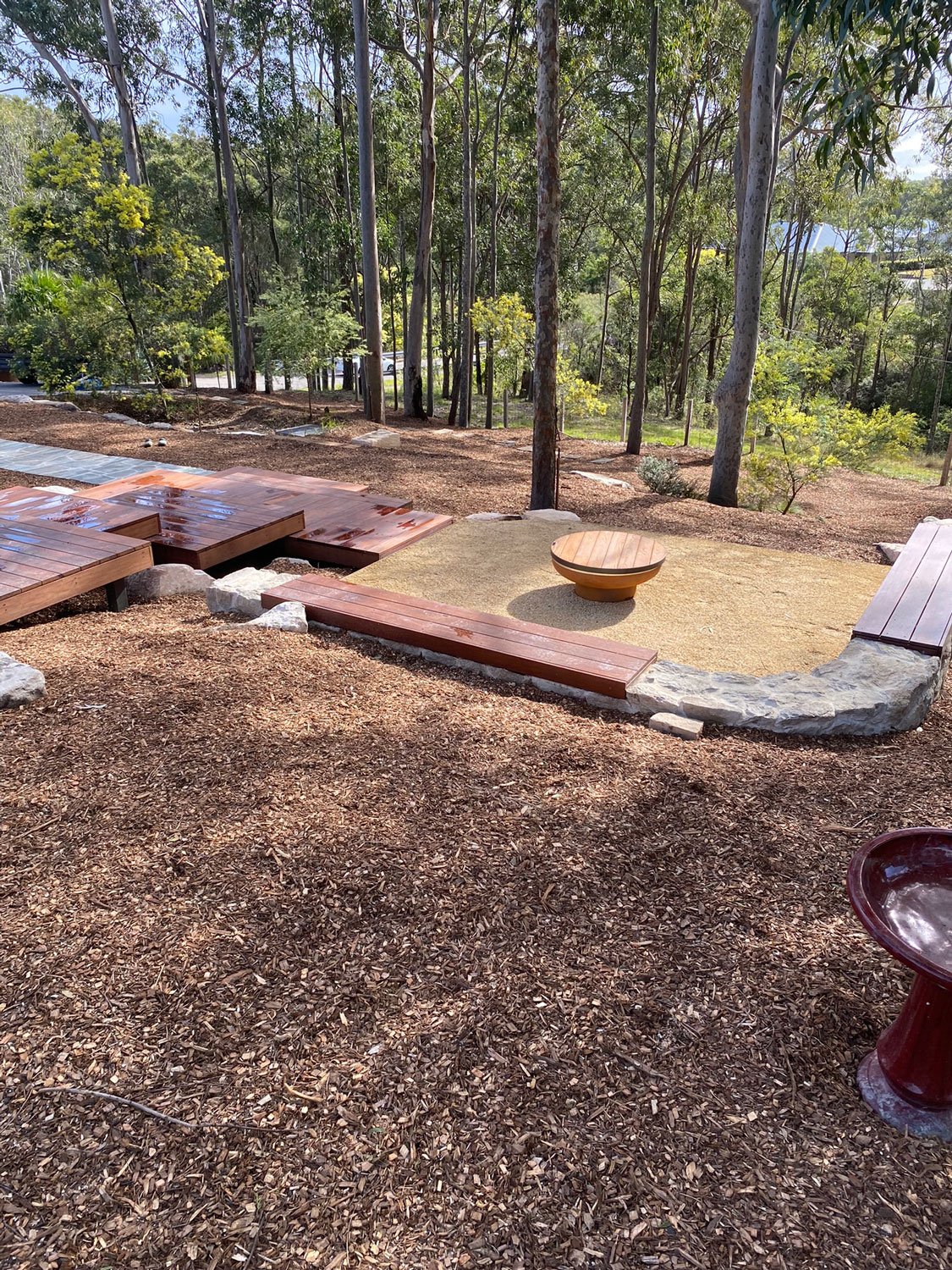 TG-Gardenscapes_Our-Projects_Lake-Forest-Way_Murrays-Beach_Wooden-Steps-with-Wood-Chips-with-Firepit.jpg