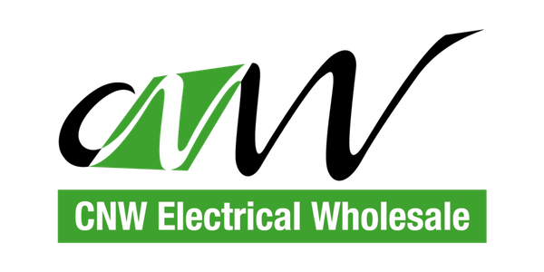 Logo for CNW Electrical Wholesale with a large green 'Y' and green text reading 'CNW Electrical Wholesale' on a black background.
