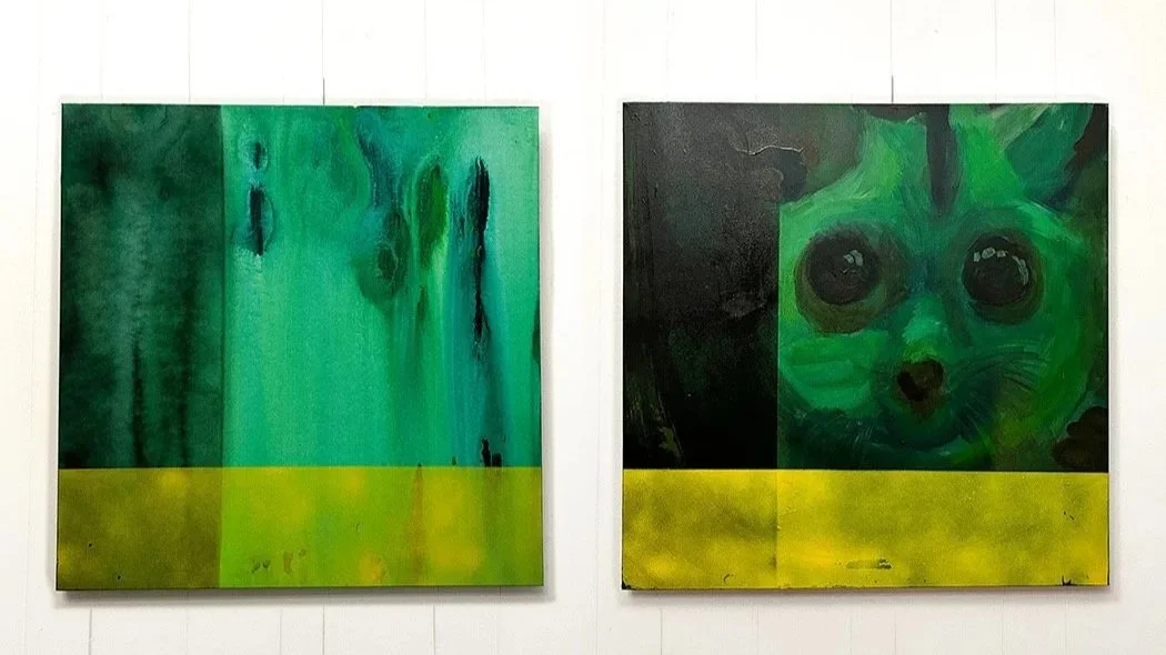 Deforestation 1 & 2, Acrylic on canvas, Large