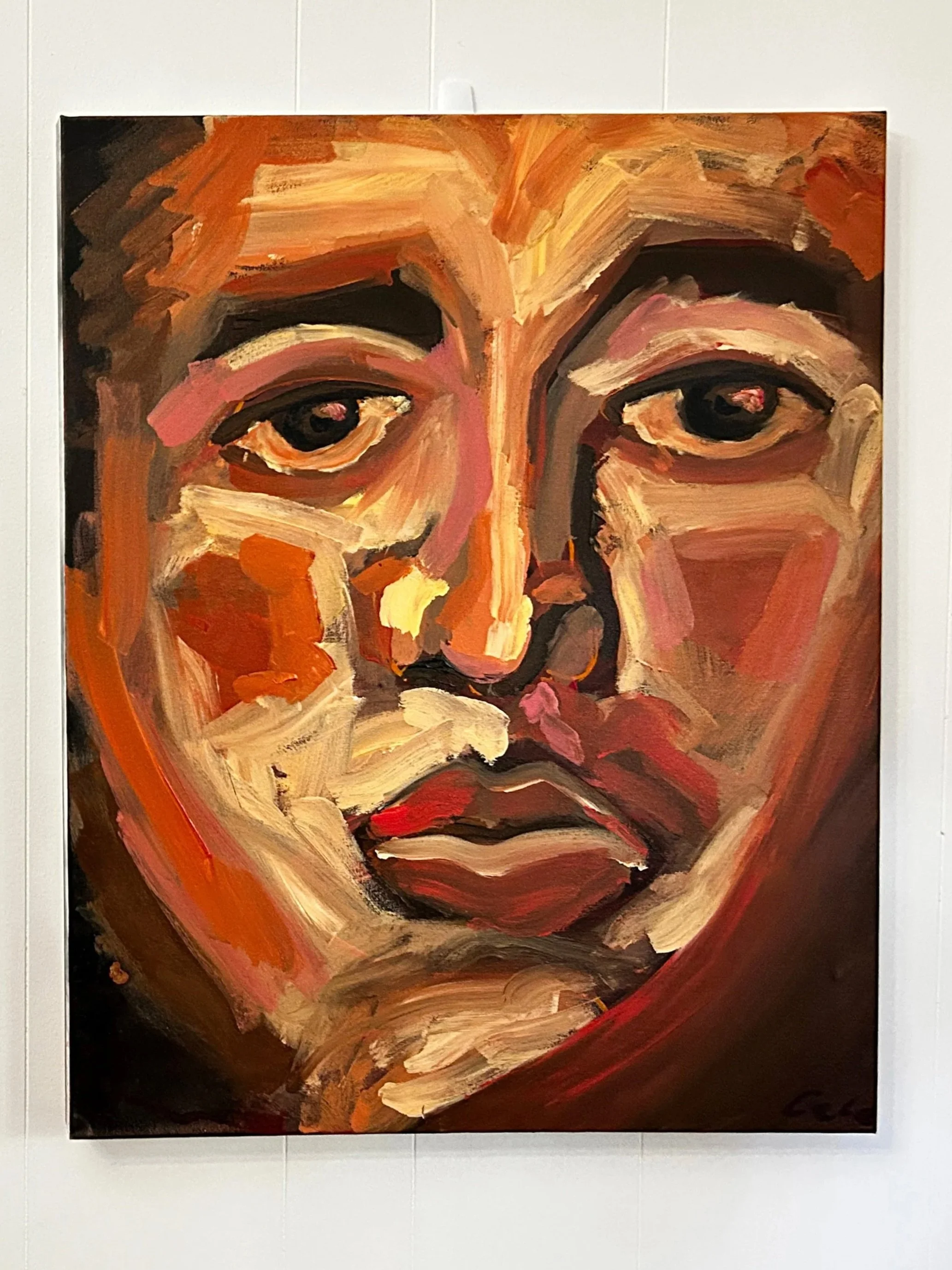 Fire 1, Acrylic and Spray on canvas, Medium